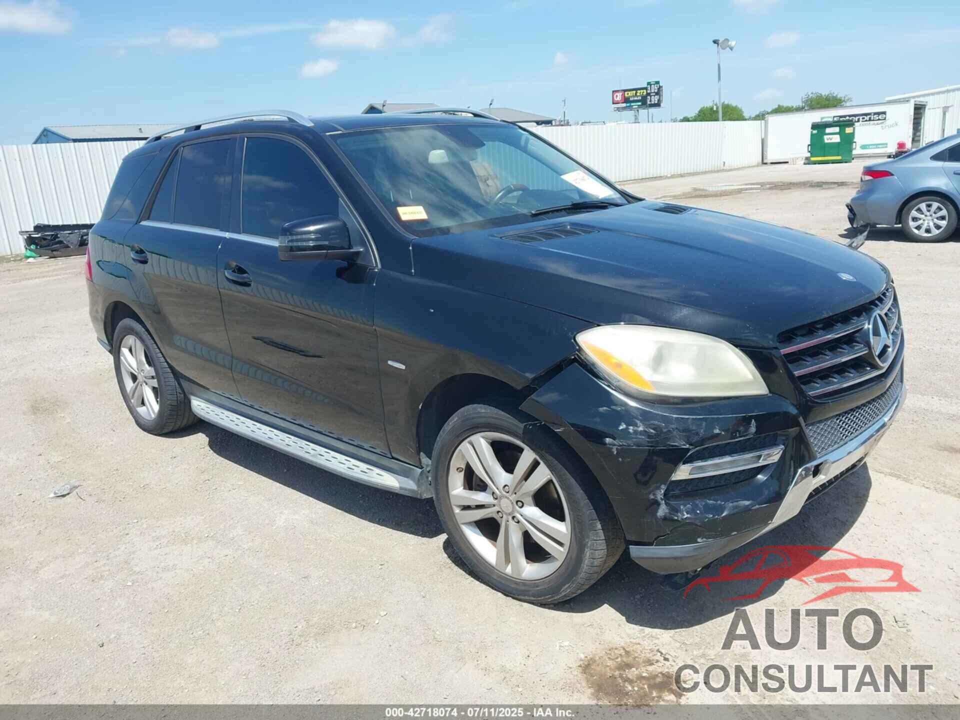 MERCEDES-BENZ ML 350 2012 - 4JGDA5HB2CA000934