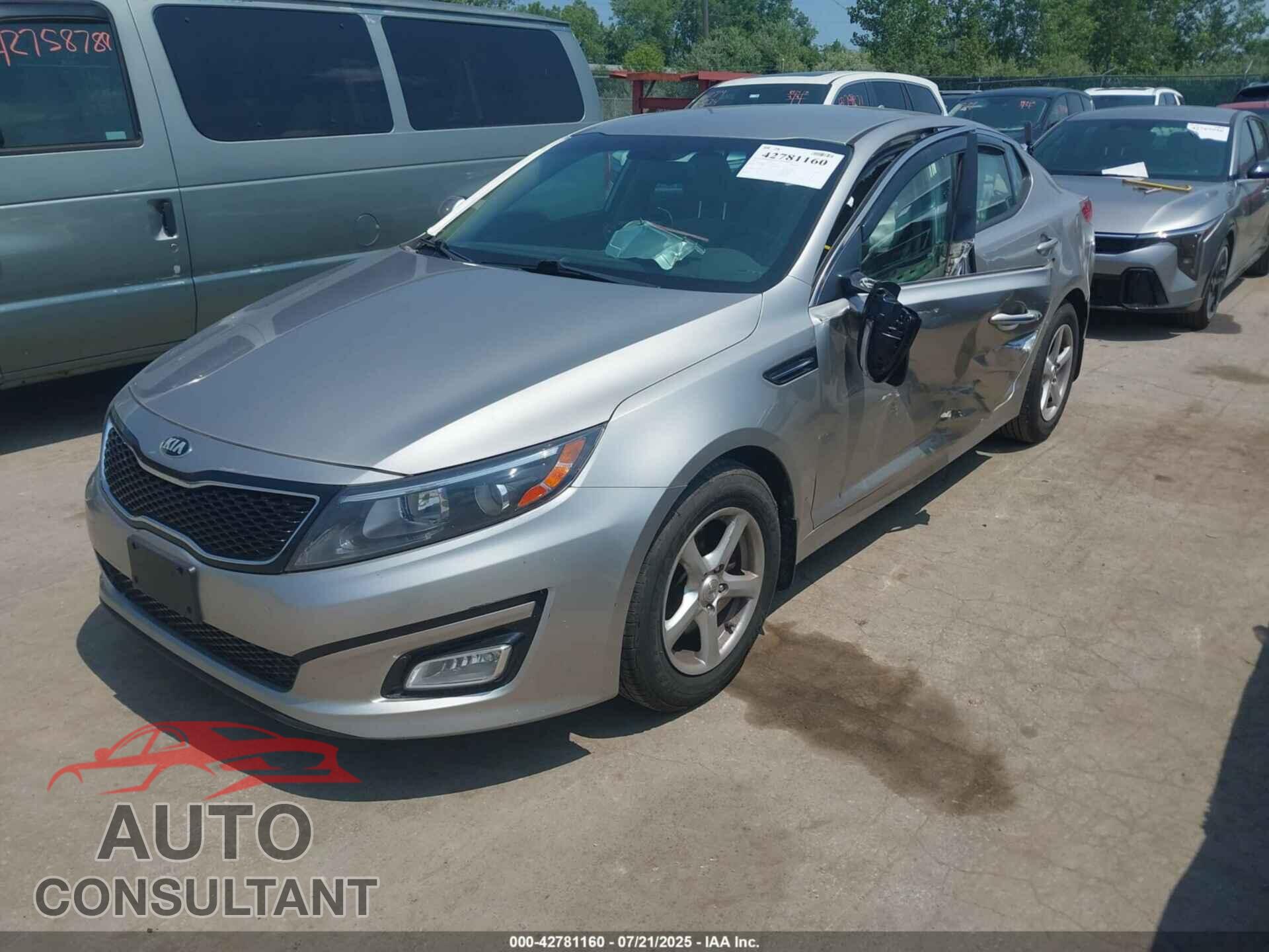 KIA OPTIMA 2015 - KNAGM4A75F5551376