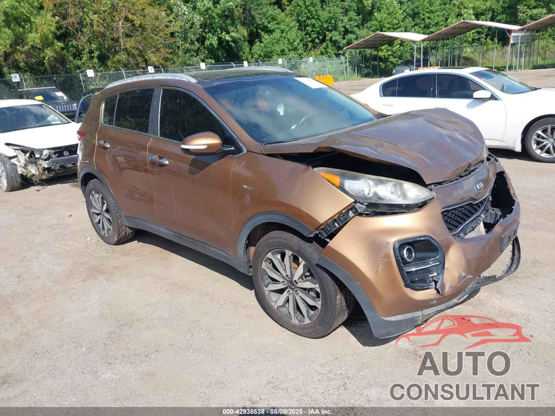 KIA SPORTAGE 2017 - KNDPNCAC1H7056641
