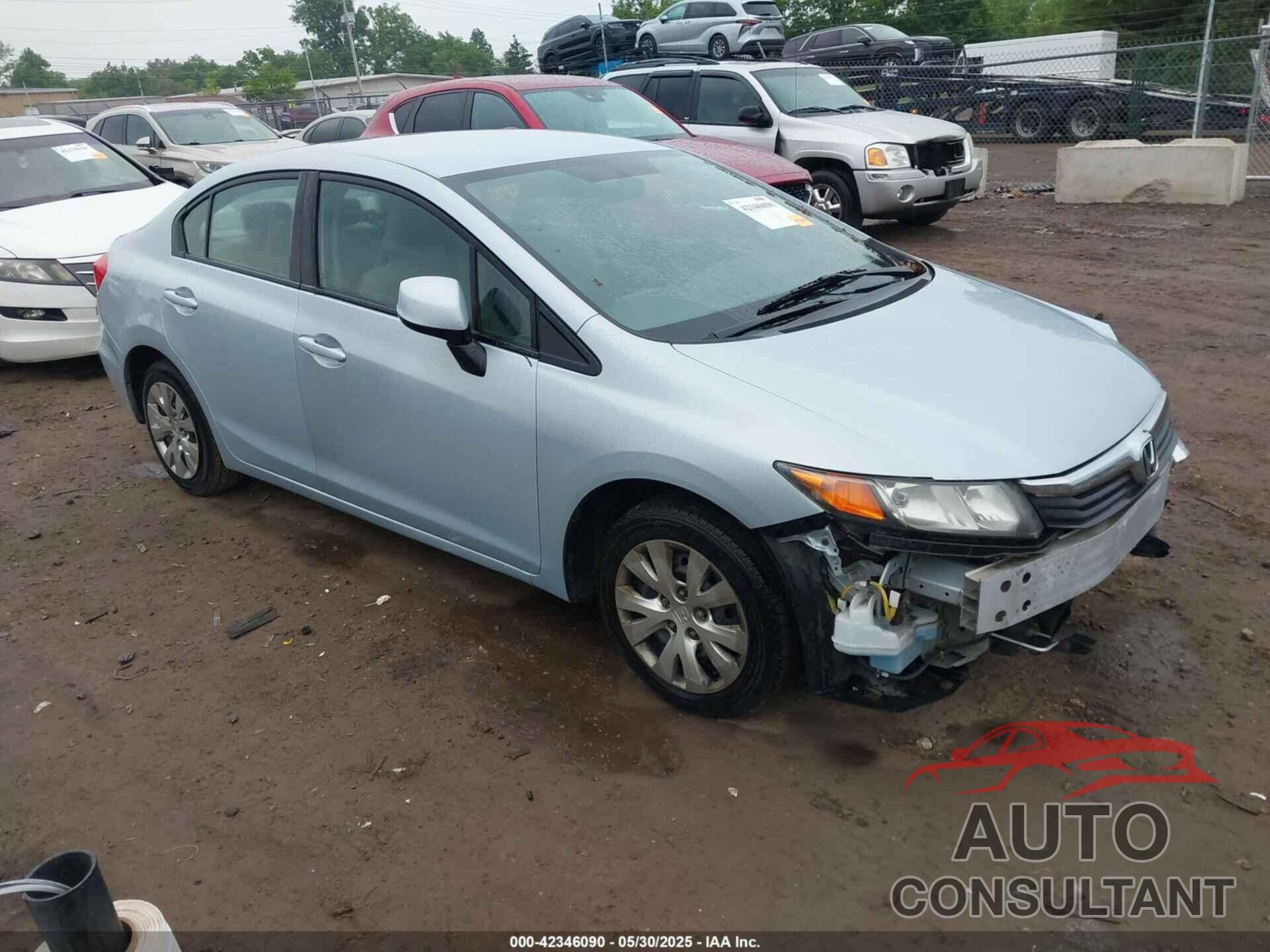 HONDA CIVIC 2012 - 19XFB2F54CE018953