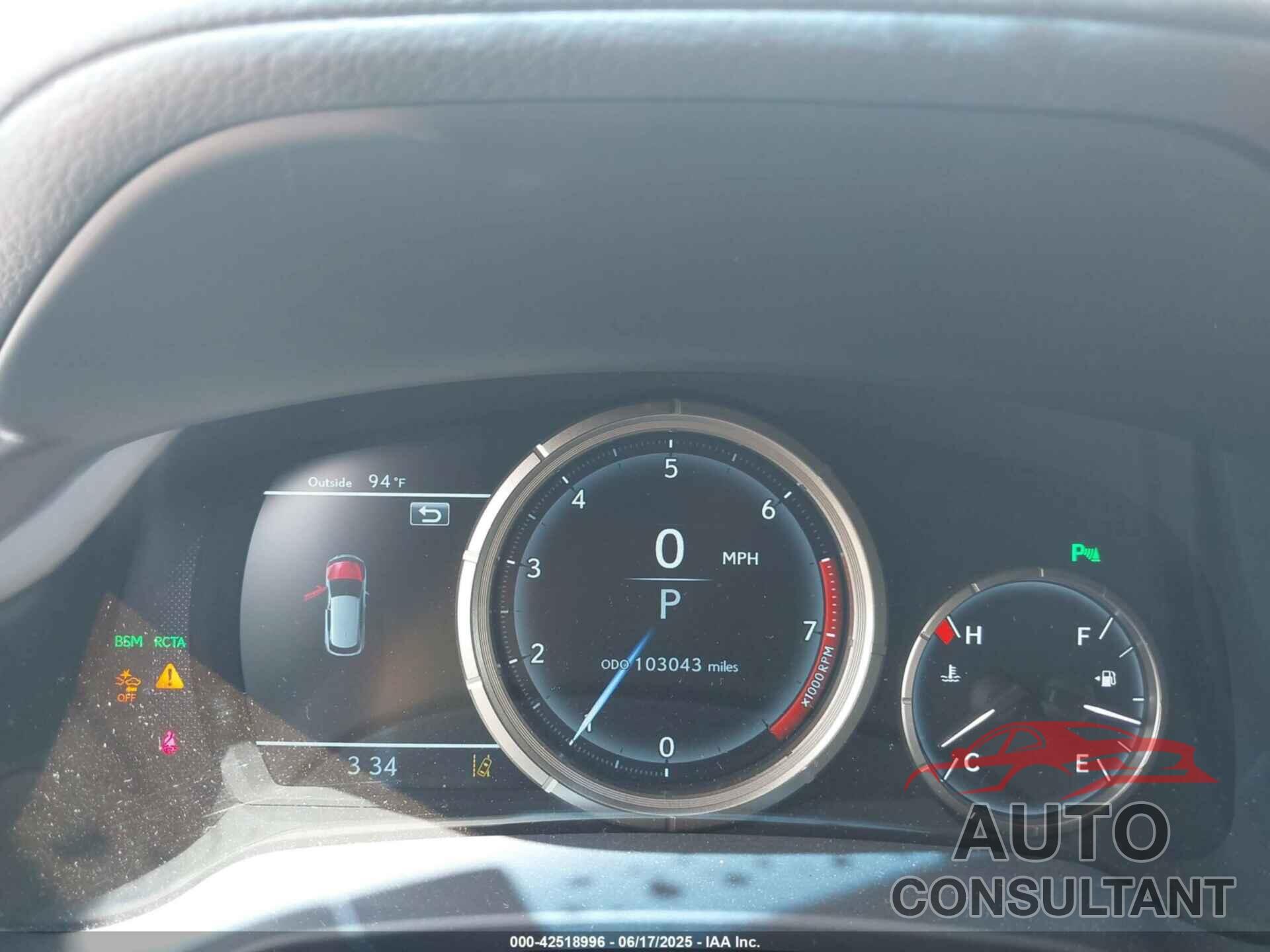 LEXUS RX 350 2018 - 2T2BZMCA6JC149333