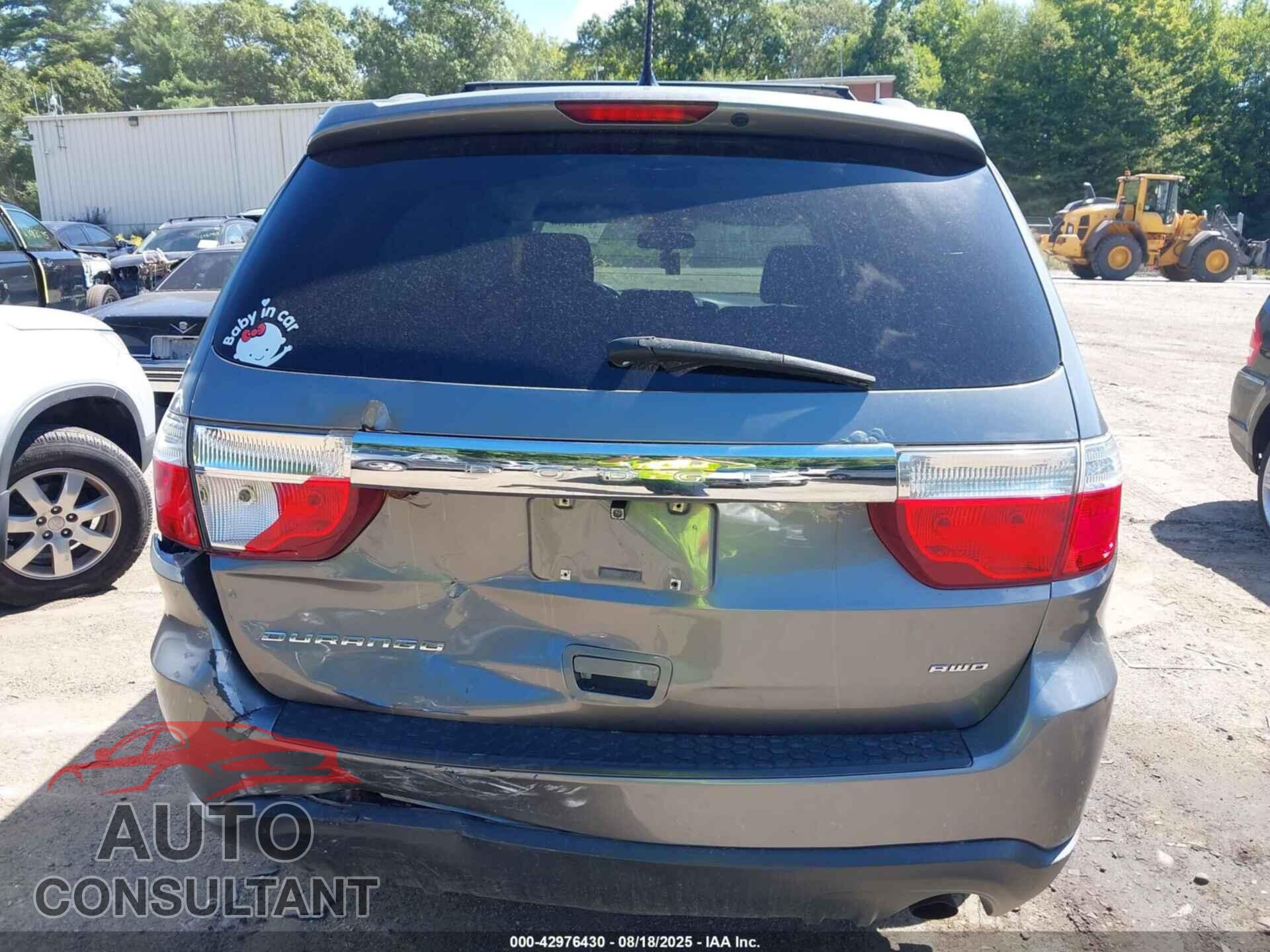 DODGE DURANGO 2012 - 1C4RDJAG0CC112734