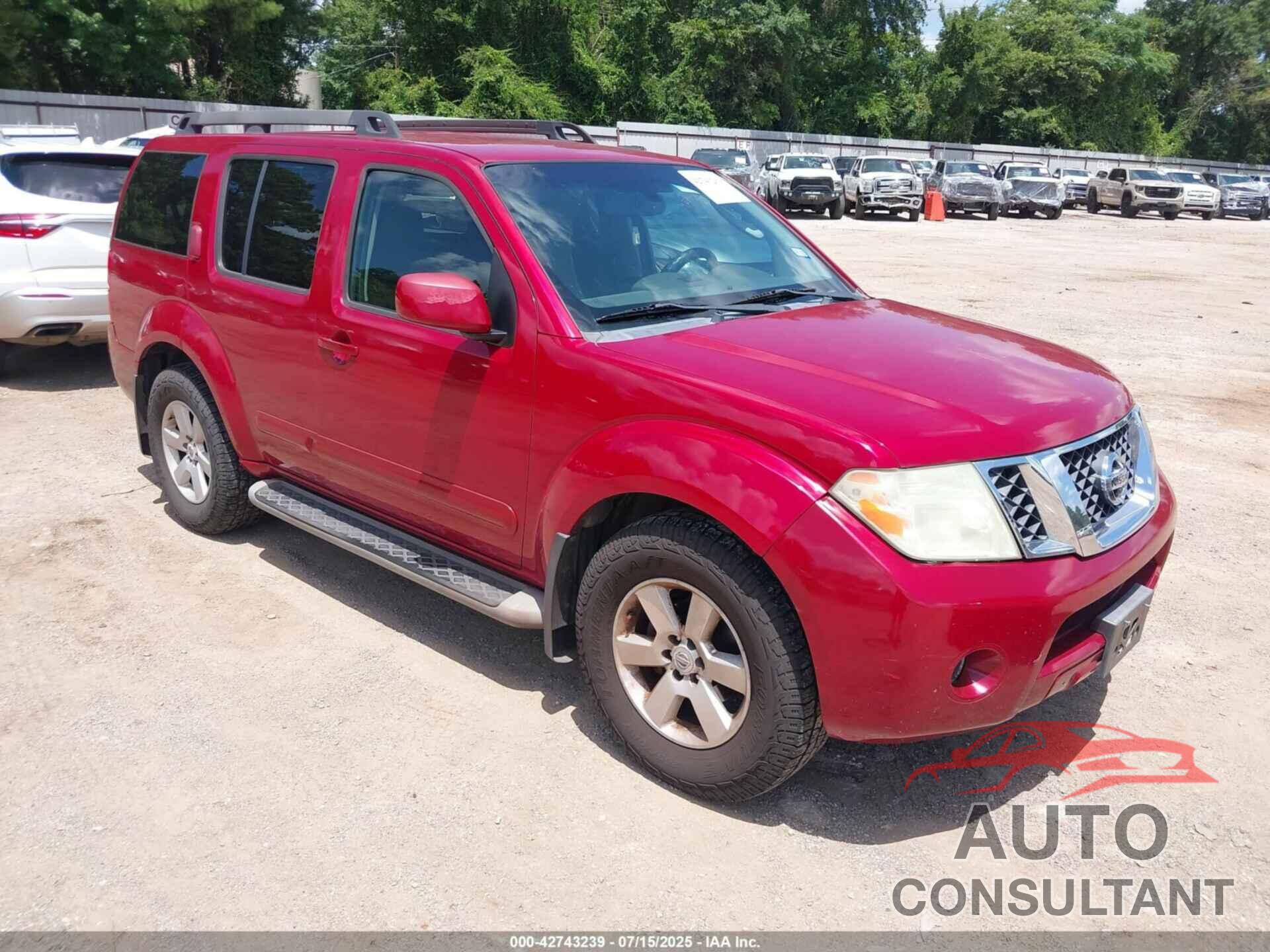 NISSAN PATHFINDER 2011 - 5N1AR1NN3BC618396