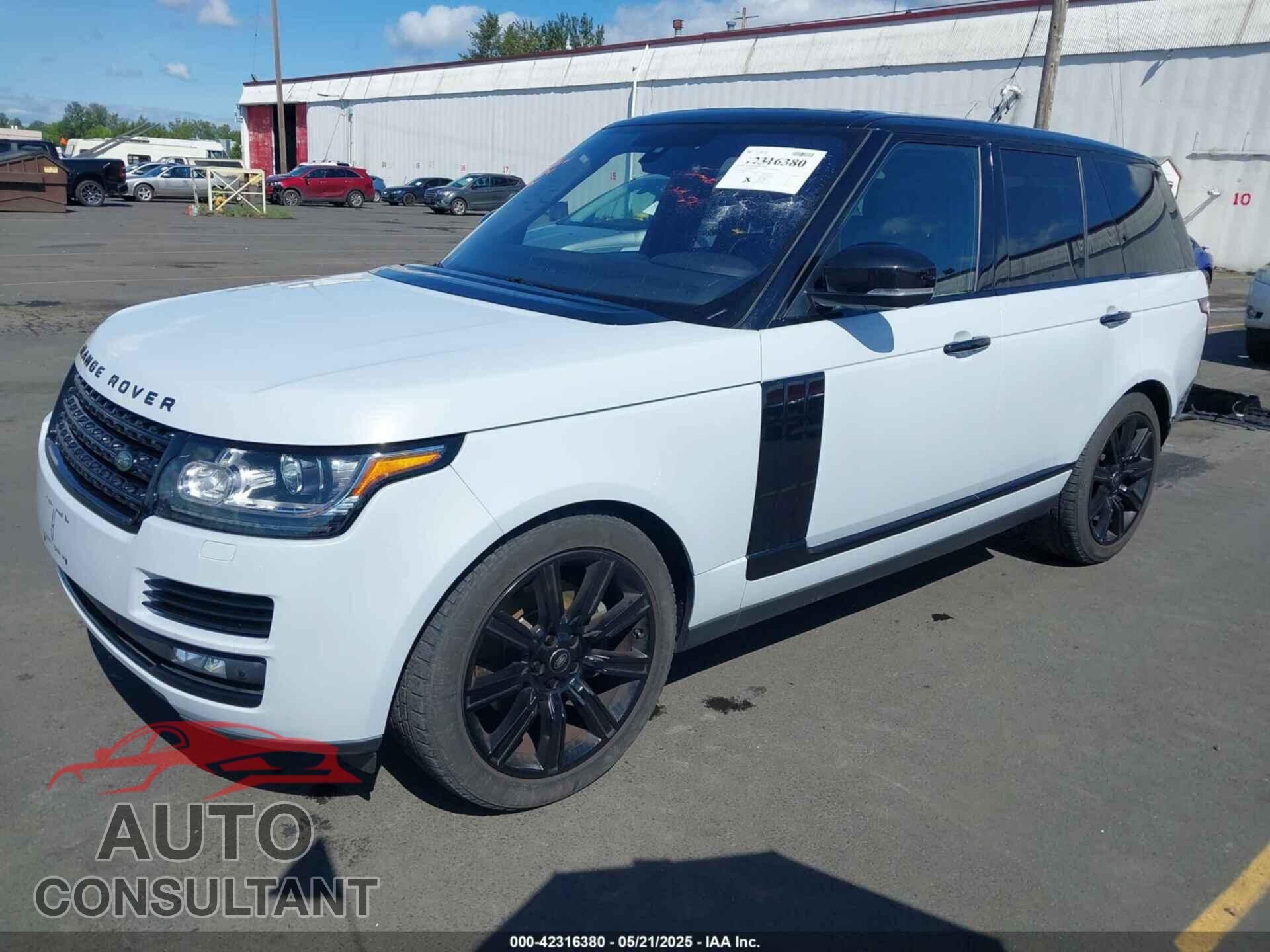 LAND ROVER RANGE ROVER 2016 - SALGS2KF9GA258617