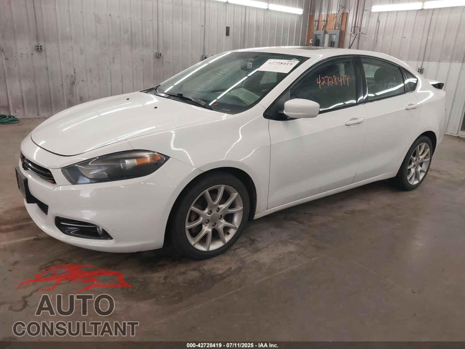 DODGE DART 2013 - 1C3CDFBA7DD346219