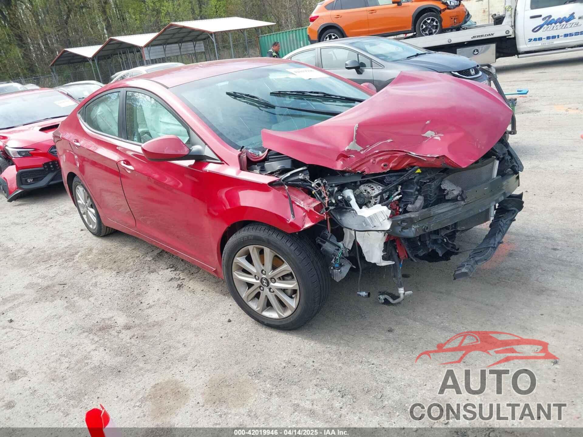 HYUNDAI ELANTRA 2016 - KMHDH4AE6GU542391