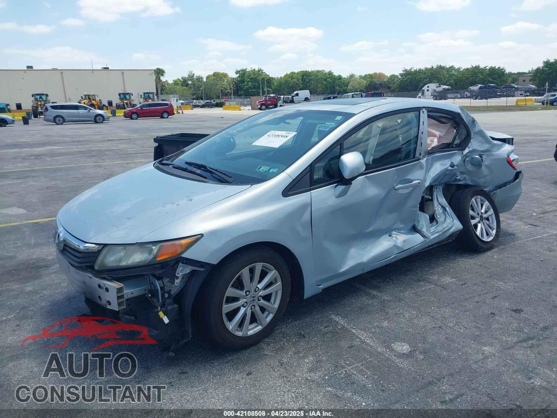 HONDA CIVIC 2012 - 19XFB2F86CE312901
