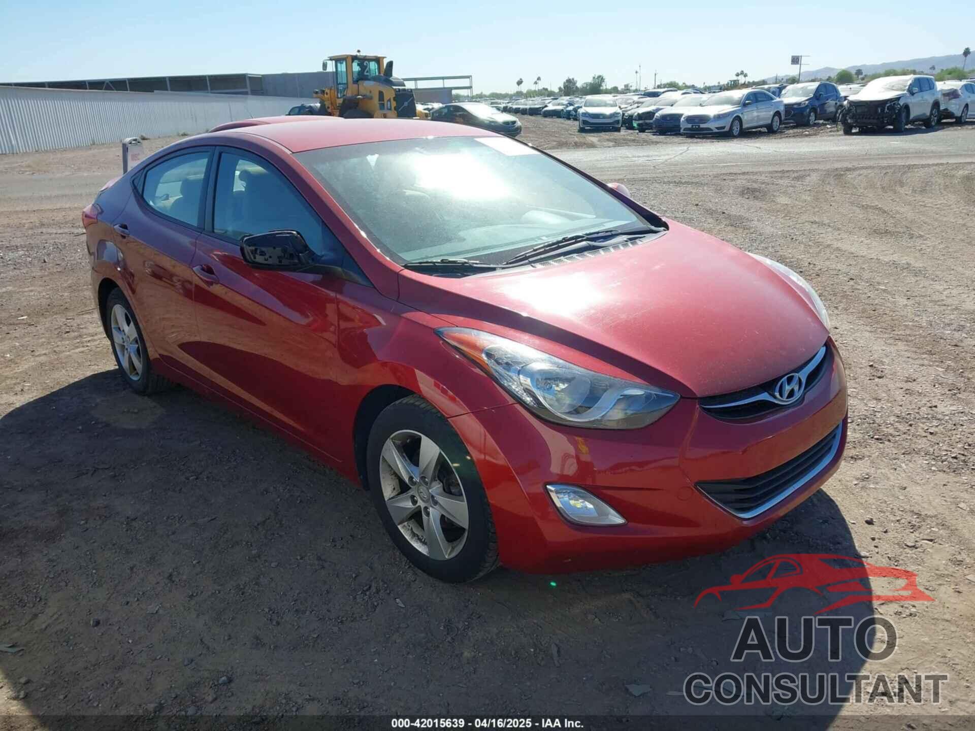 HYUNDAI ELANTRA 2013 - KMHDH4AE7DU712981