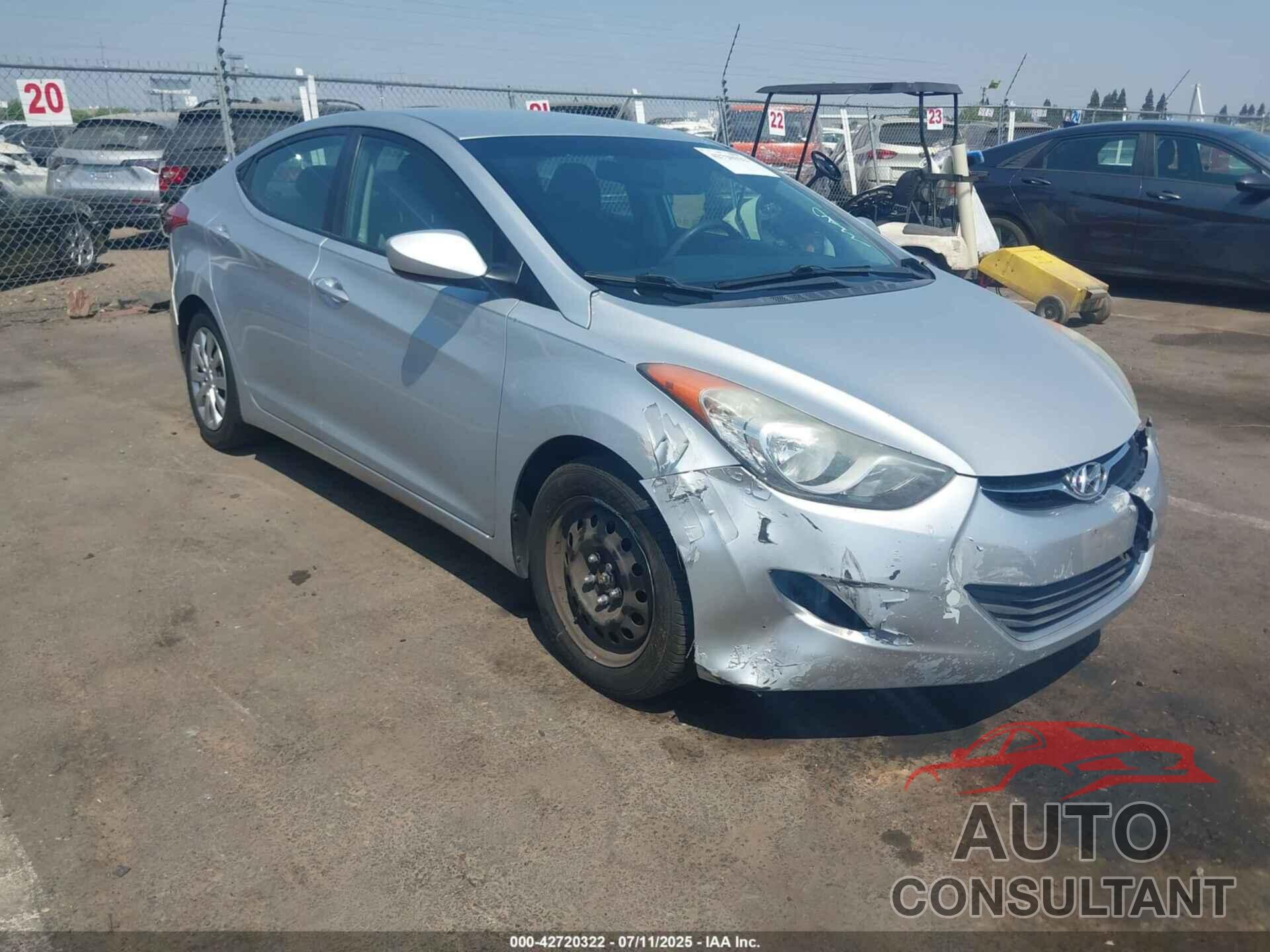 HYUNDAI ELANTRA 2012 - 5NPDH4AE4CH066943