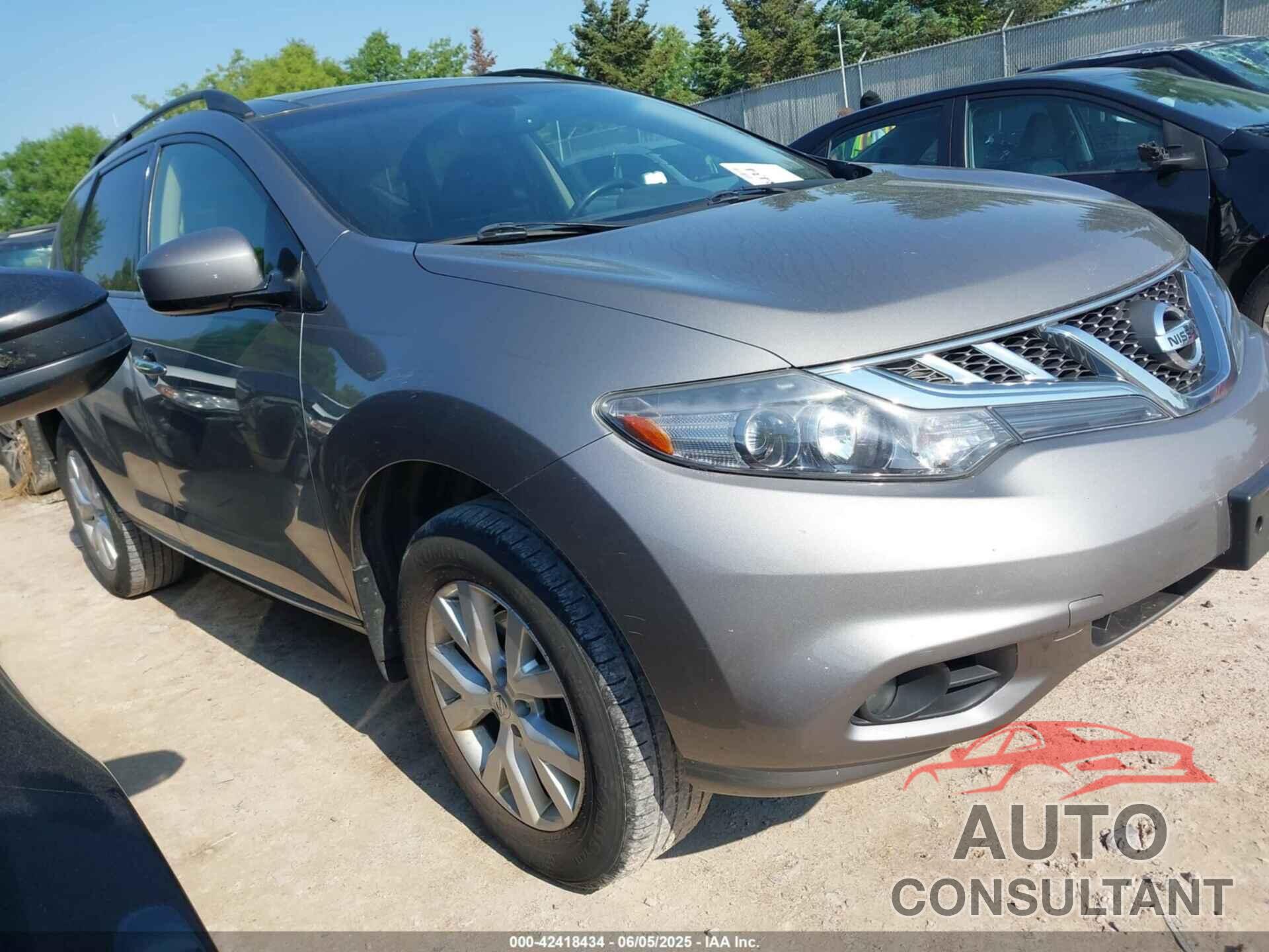NISSAN MURANO 2012 - JN8AZ1MWXCW231086