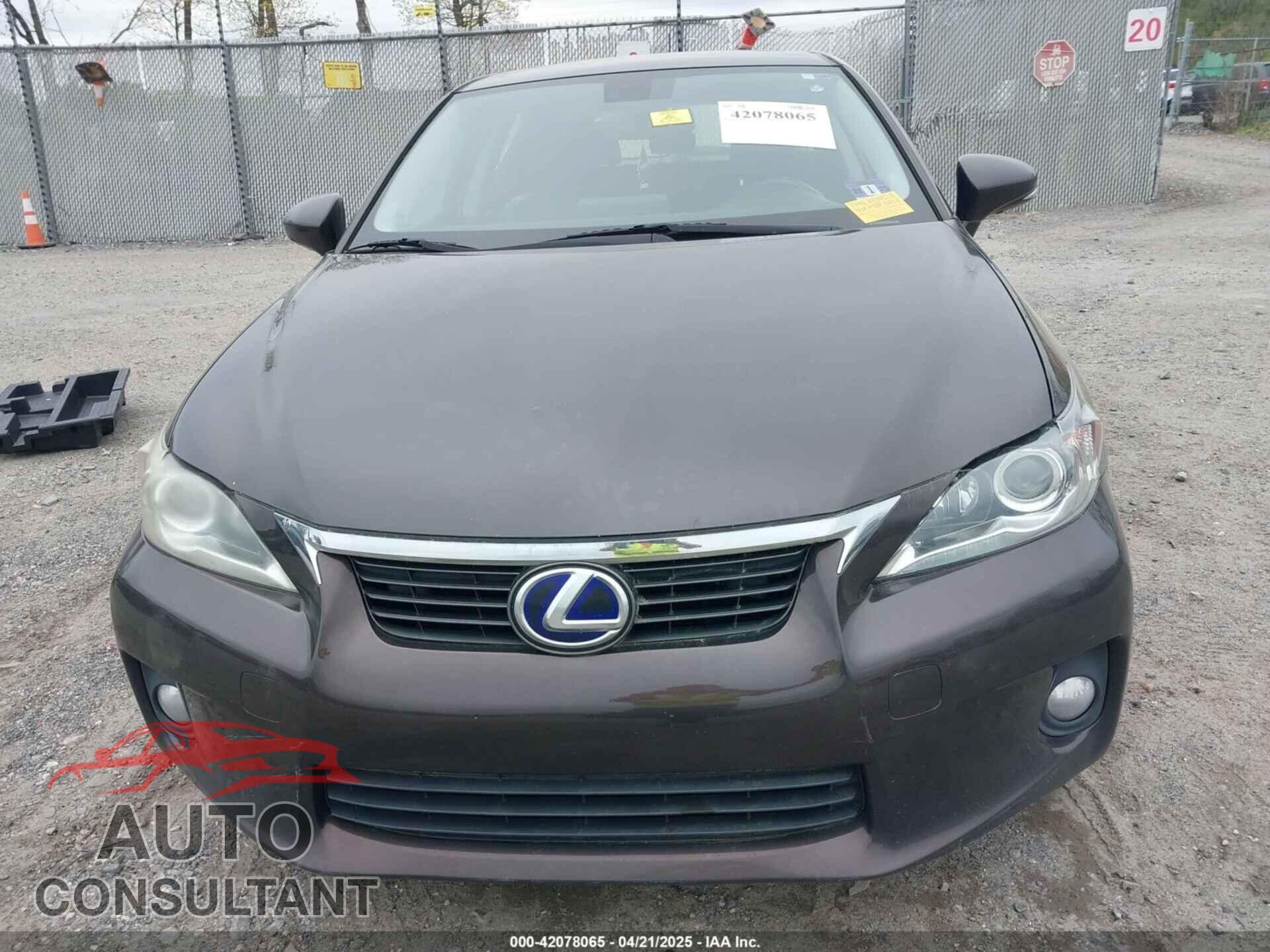 LEXUS CT 200H 2013 - JTHKD5BH2D2140704