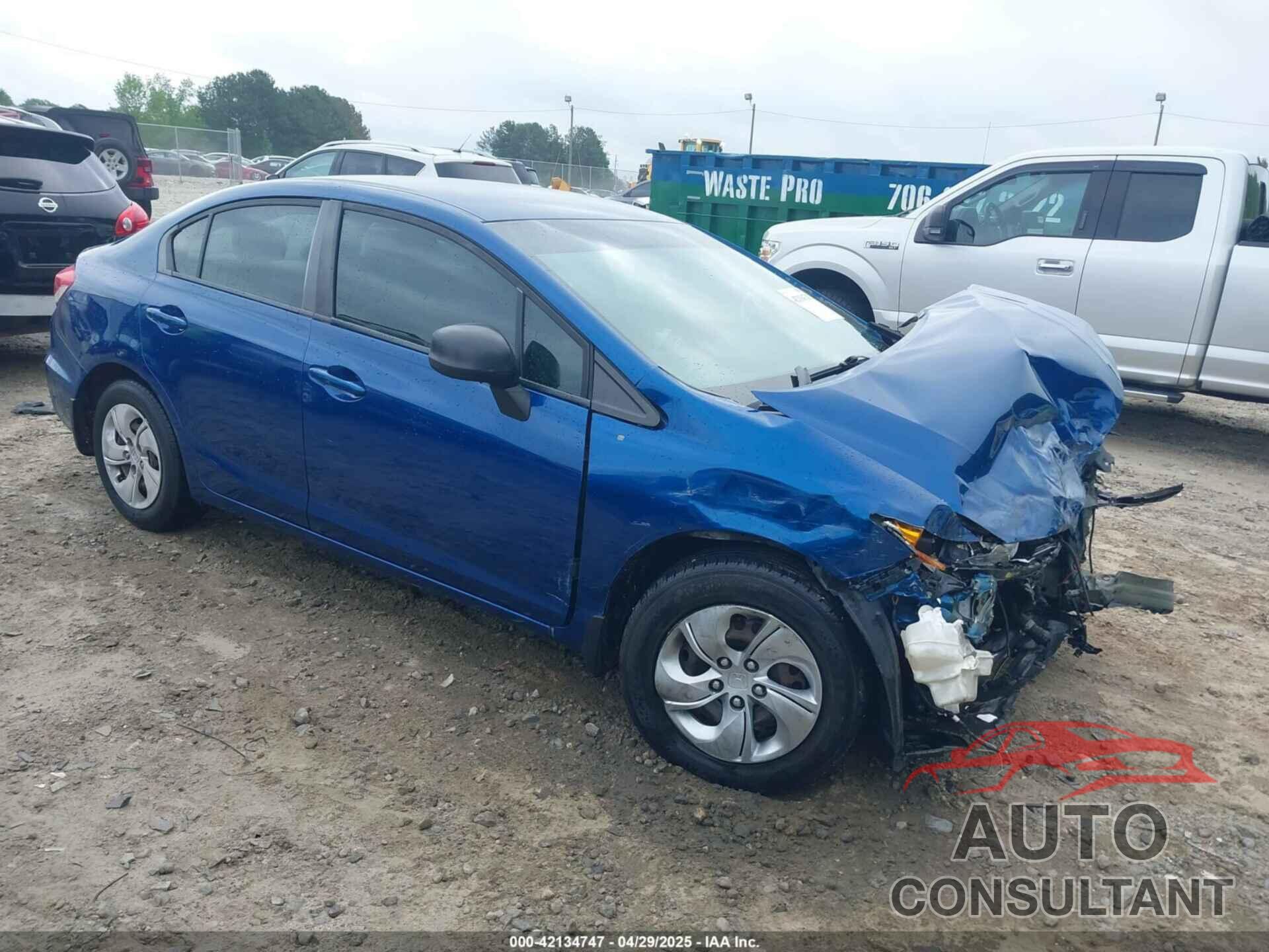 HONDA CIVIC 2013 - 19XFB2F52DE014515