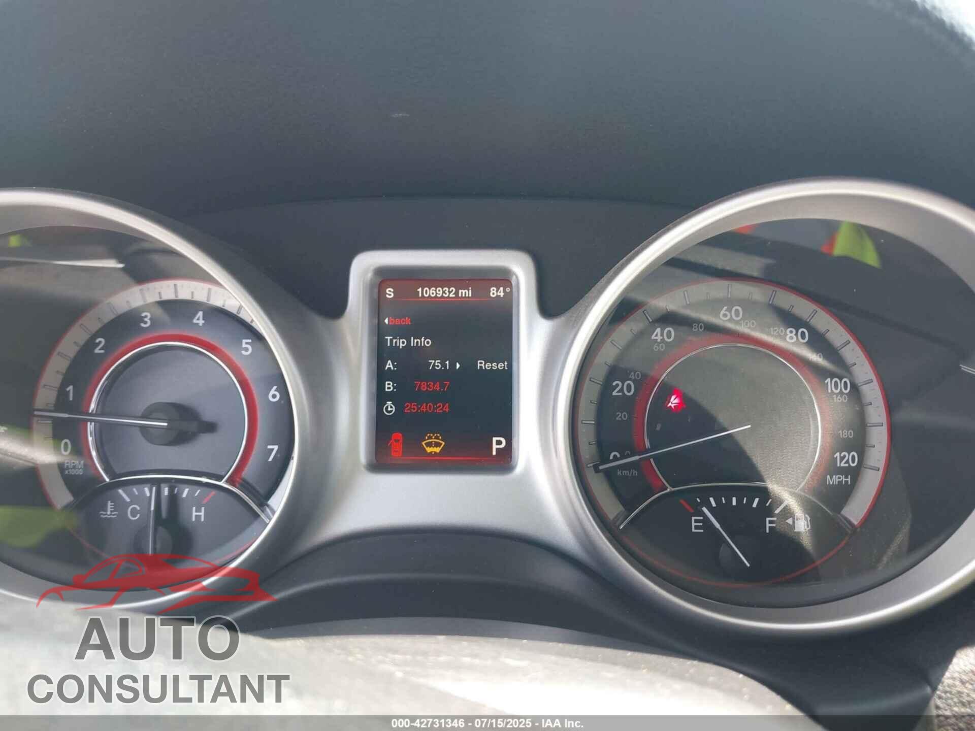 DODGE JOURNEY 2015 - 3C4PDDEG9FT740304