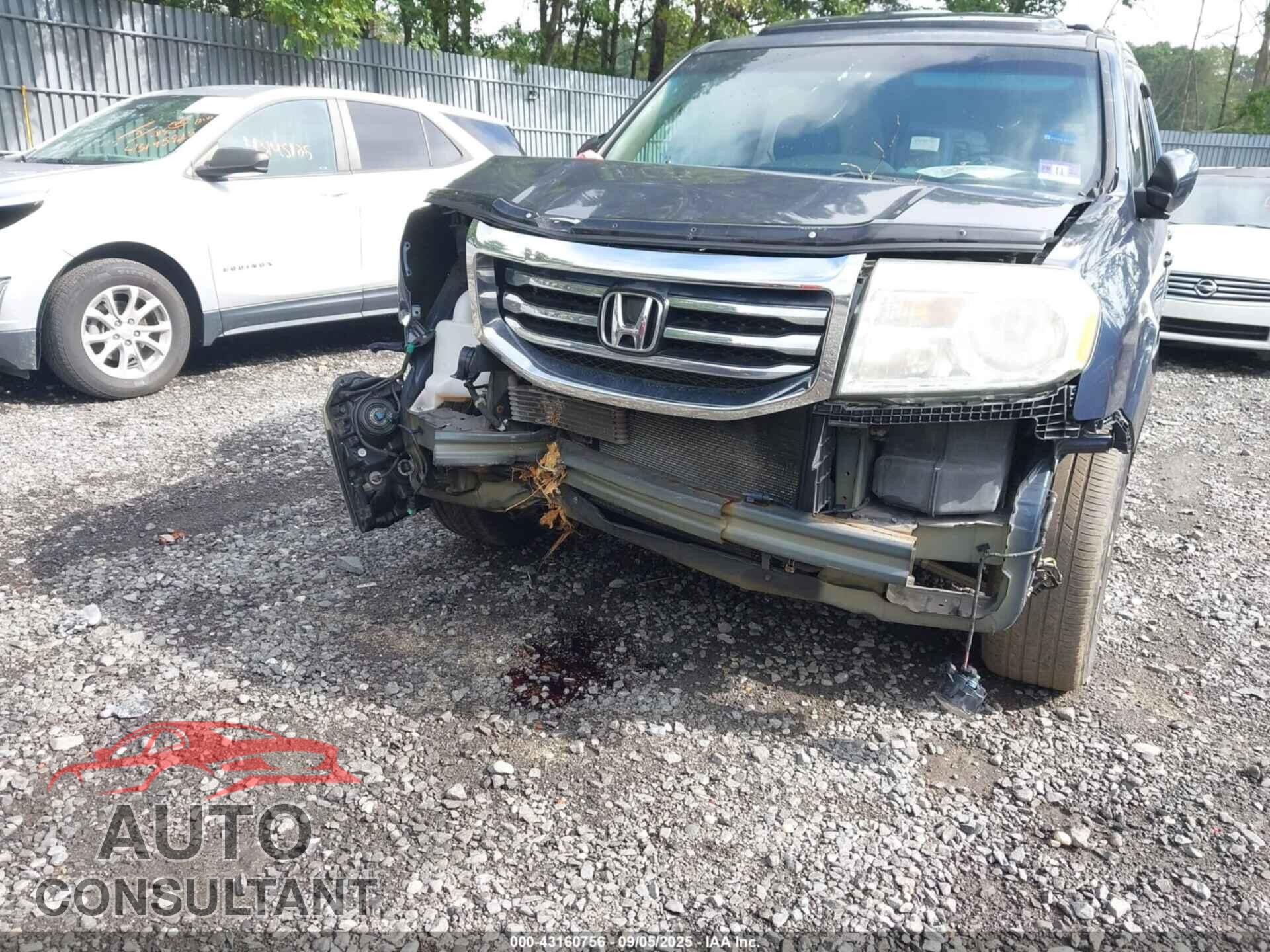 HONDA PILOT 2012 - 5FNYF4H77CB010489