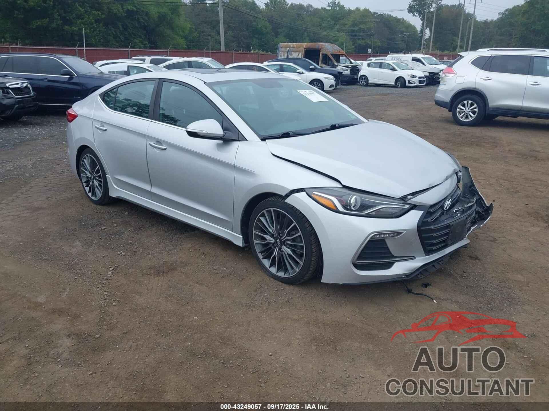 HYUNDAI ELANTRA 2018 - KMHD04LB7JU681320