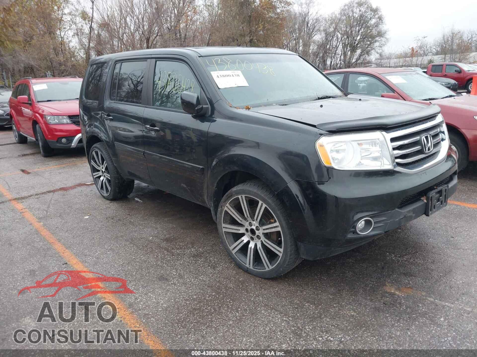 HONDA PILOT 2012 - 5FNYF4H51CB037573