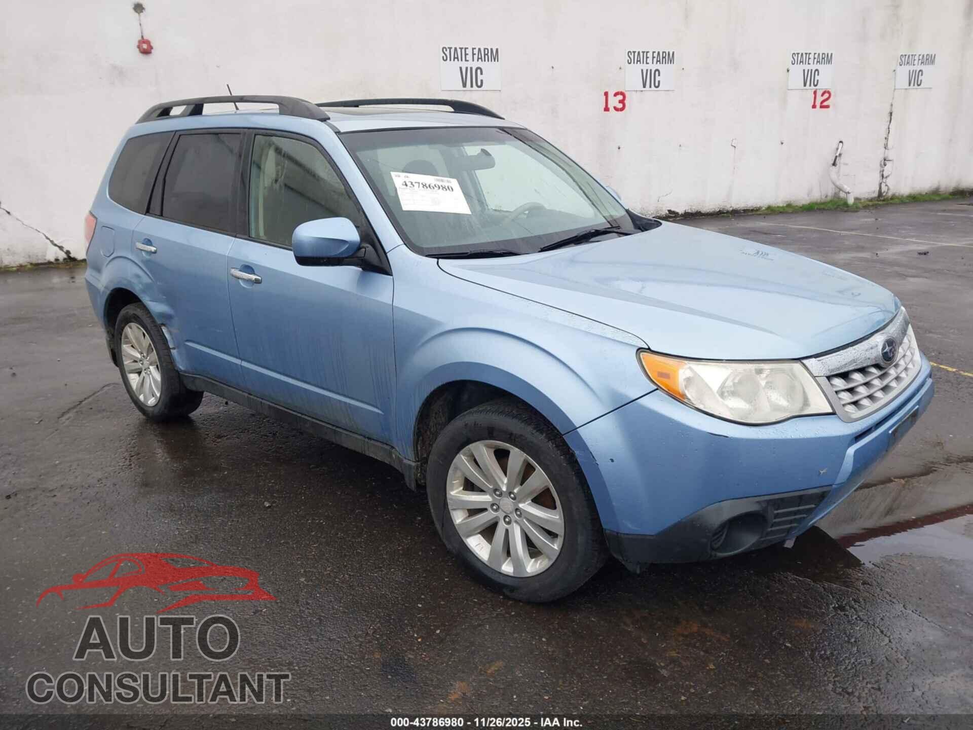 SUBARU FORESTER 2012 - JF2SHADC8CH438350