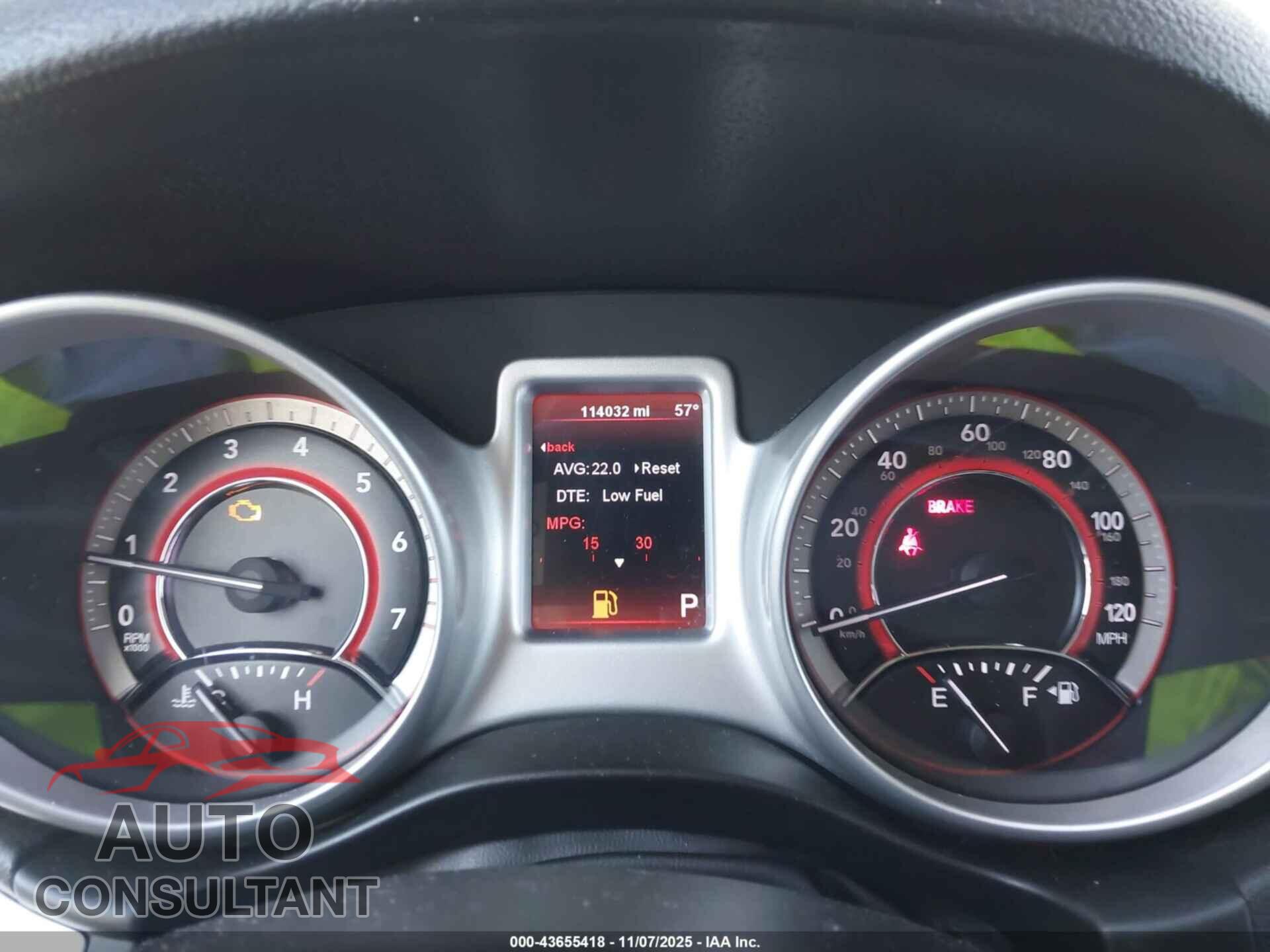 DODGE JOURNEY 2012 - 3C4PDCBGXCT331108