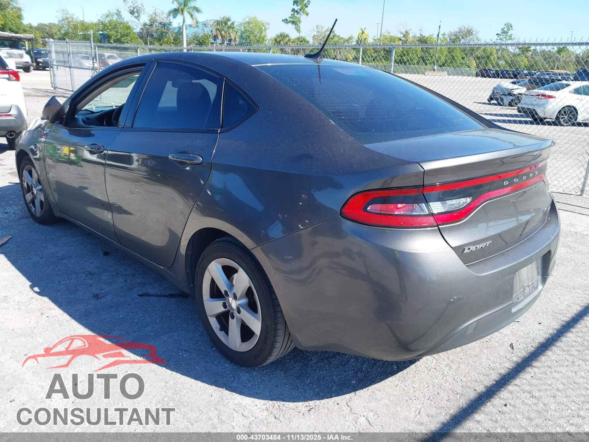 DODGE DART 2016 - 1C3CDFBB8GD564005