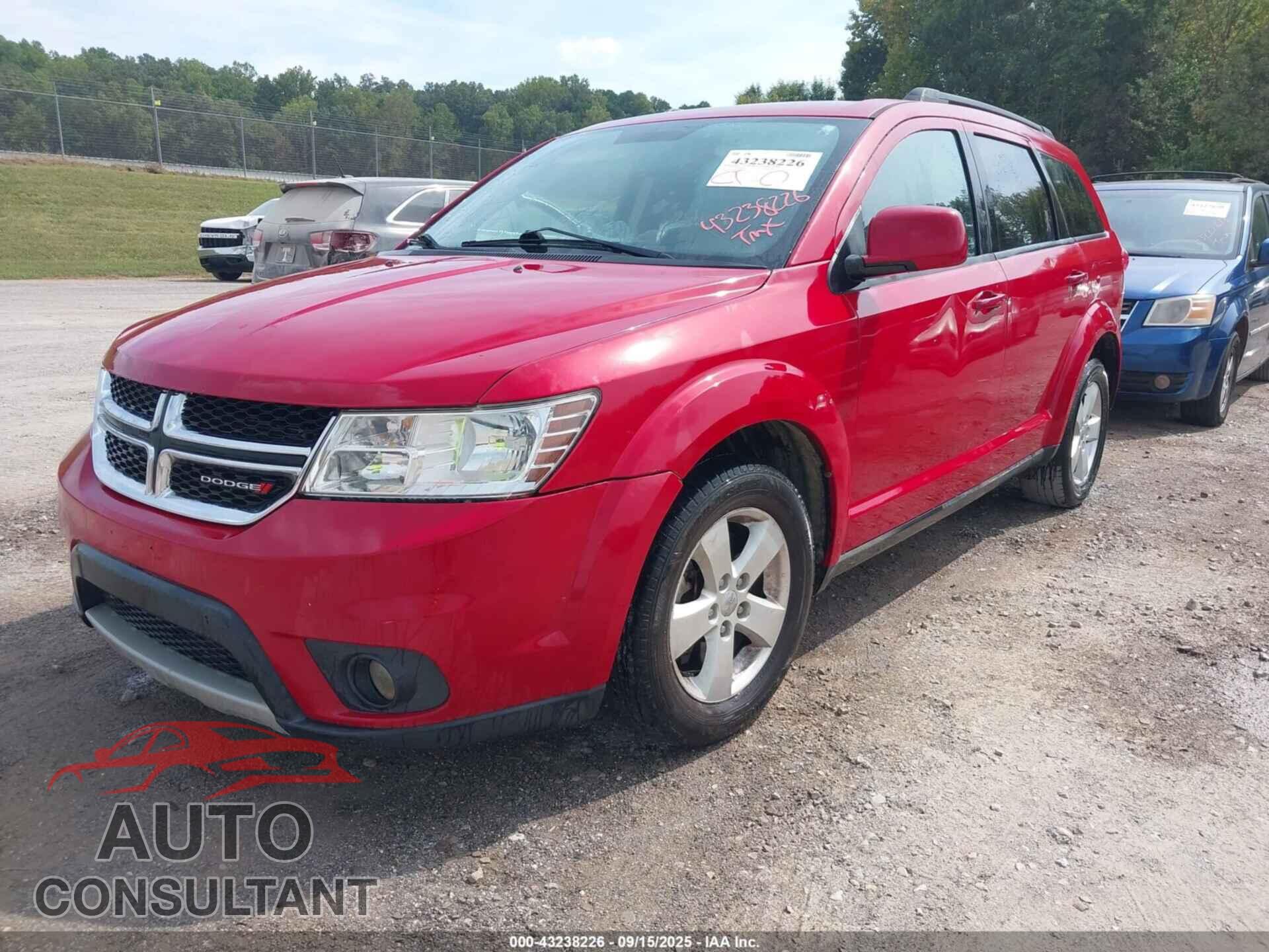 DODGE JOURNEY 2012 - 3C4PDCBBXCT393046