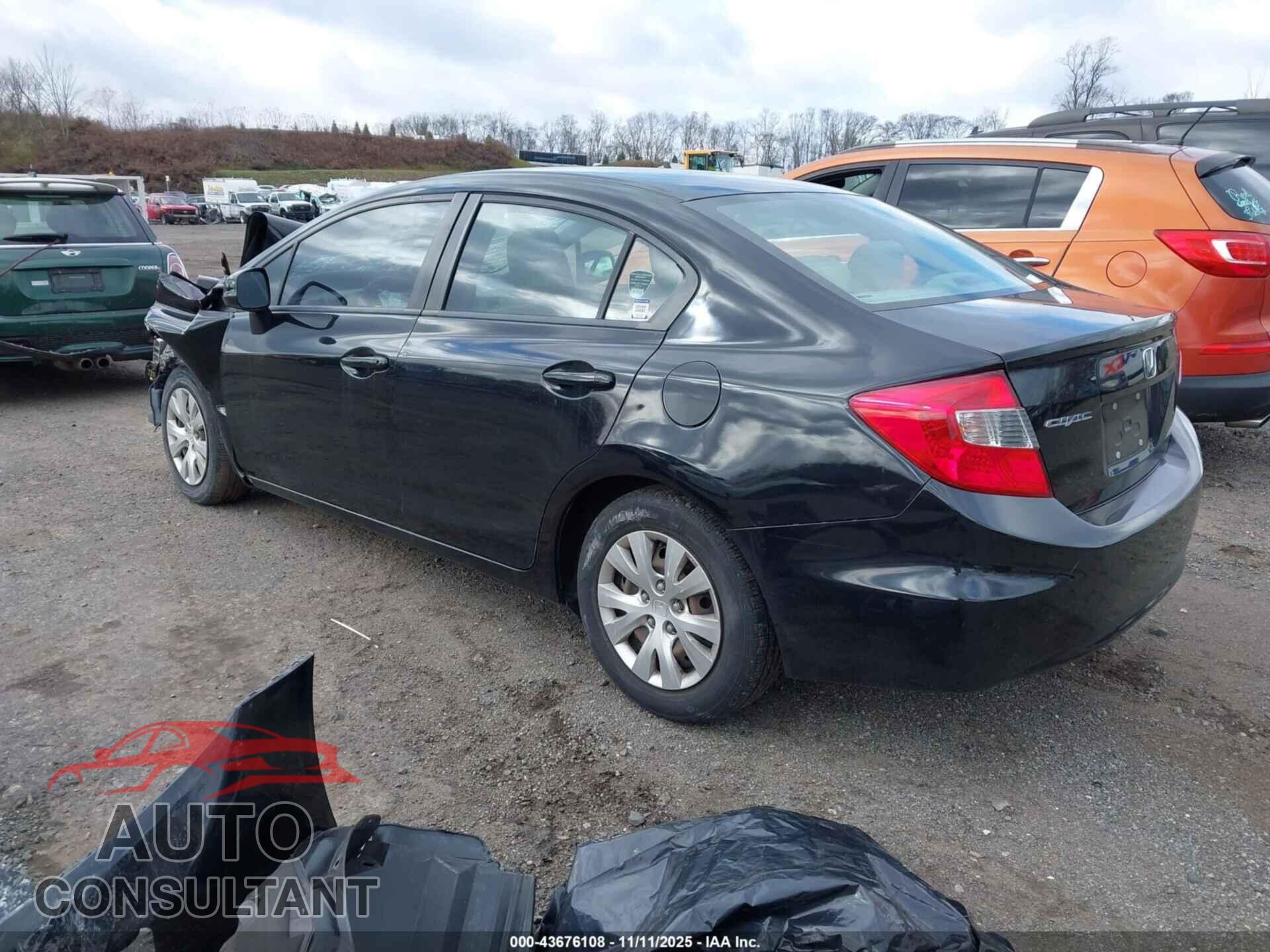 HONDA CIVIC 2012 - 19XFB2F53CE366467