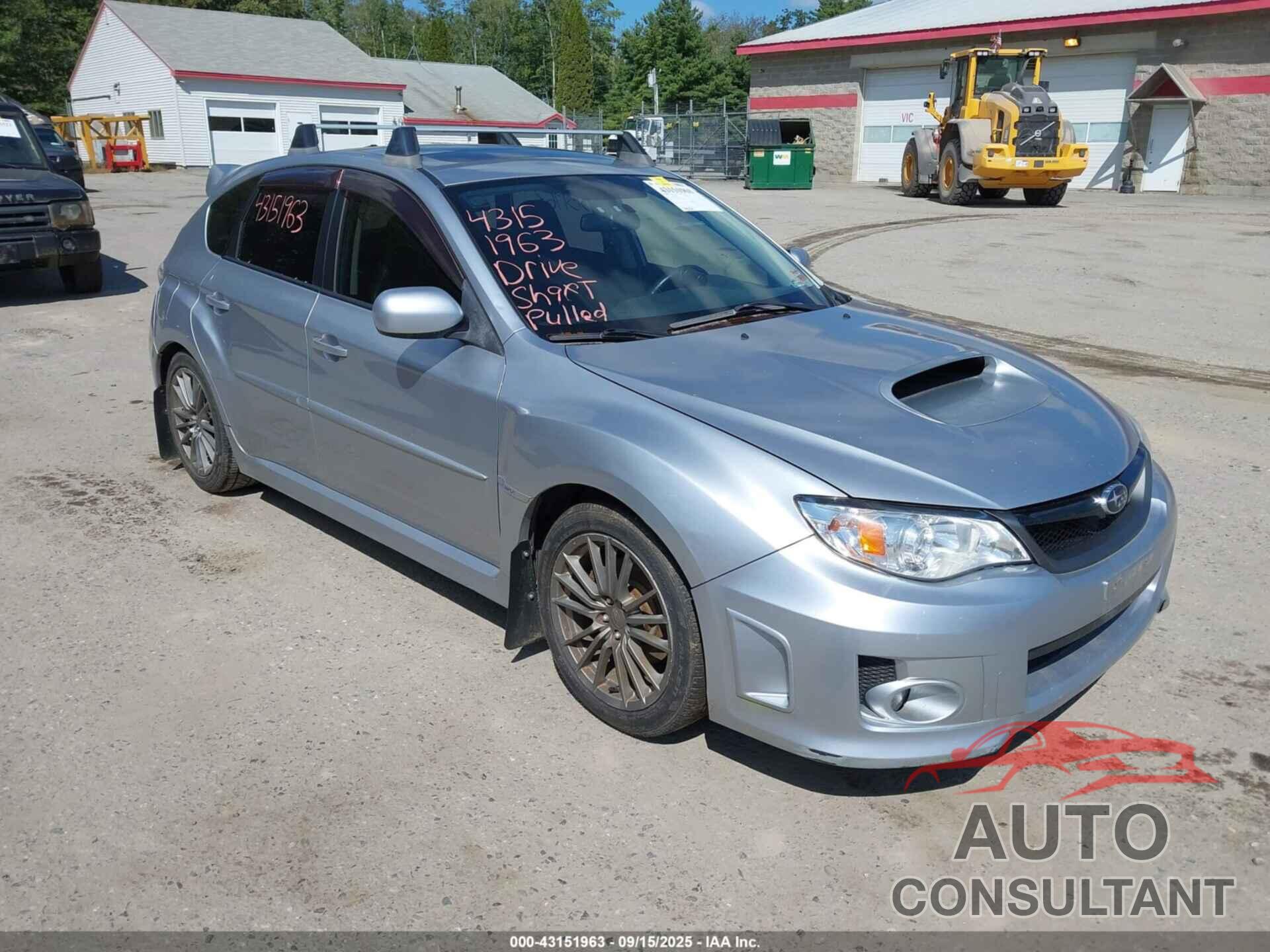 SUBARU IMPREZA WRX 2013 - JF1GR7E61DG816518