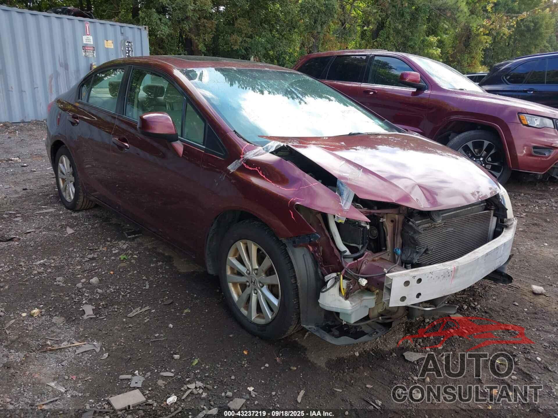 HONDA CIVIC 2012 - 19XFB2F87CE340755