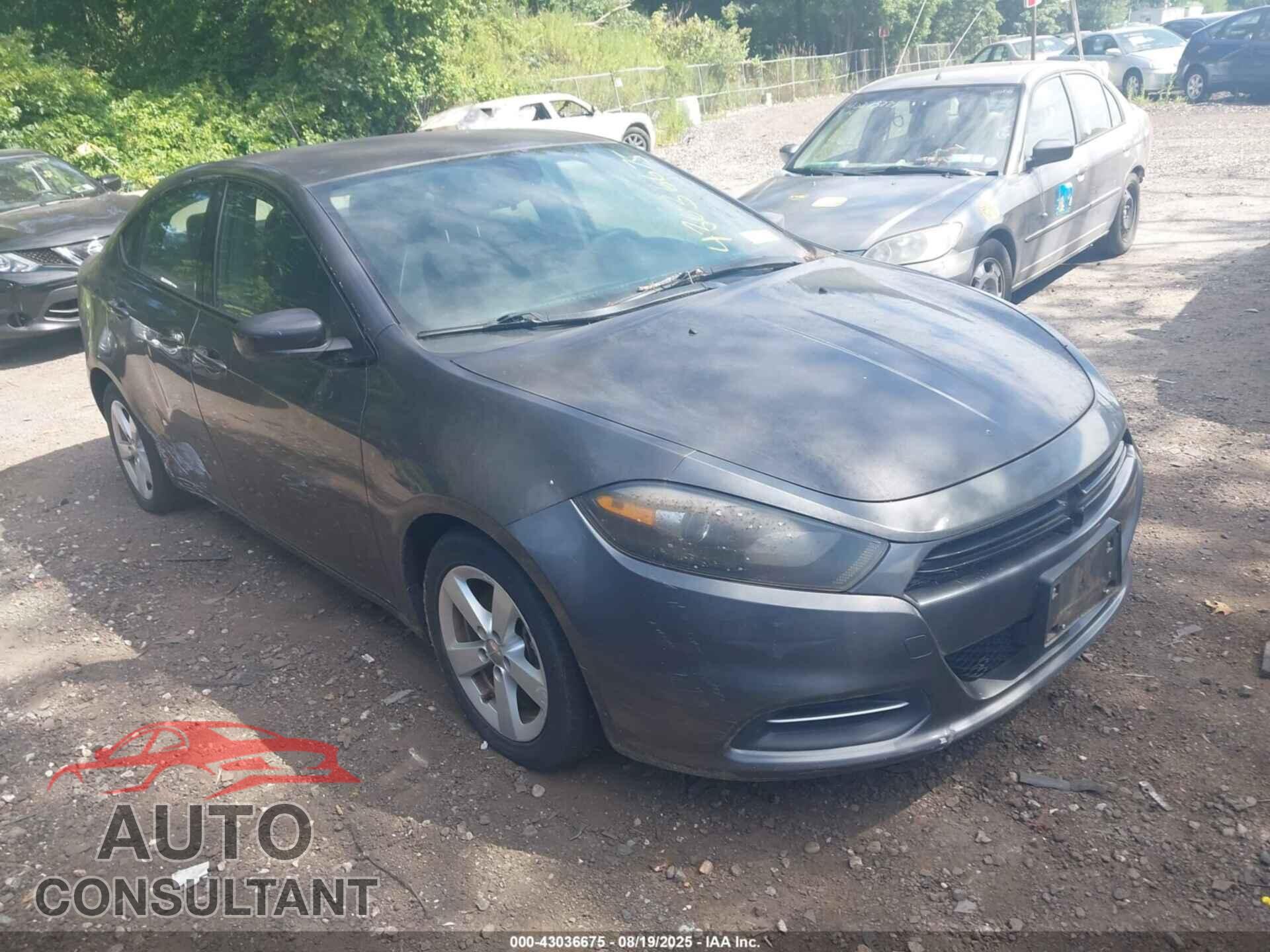 DODGE DART 2015 - 1C3CDFBB6FD309917