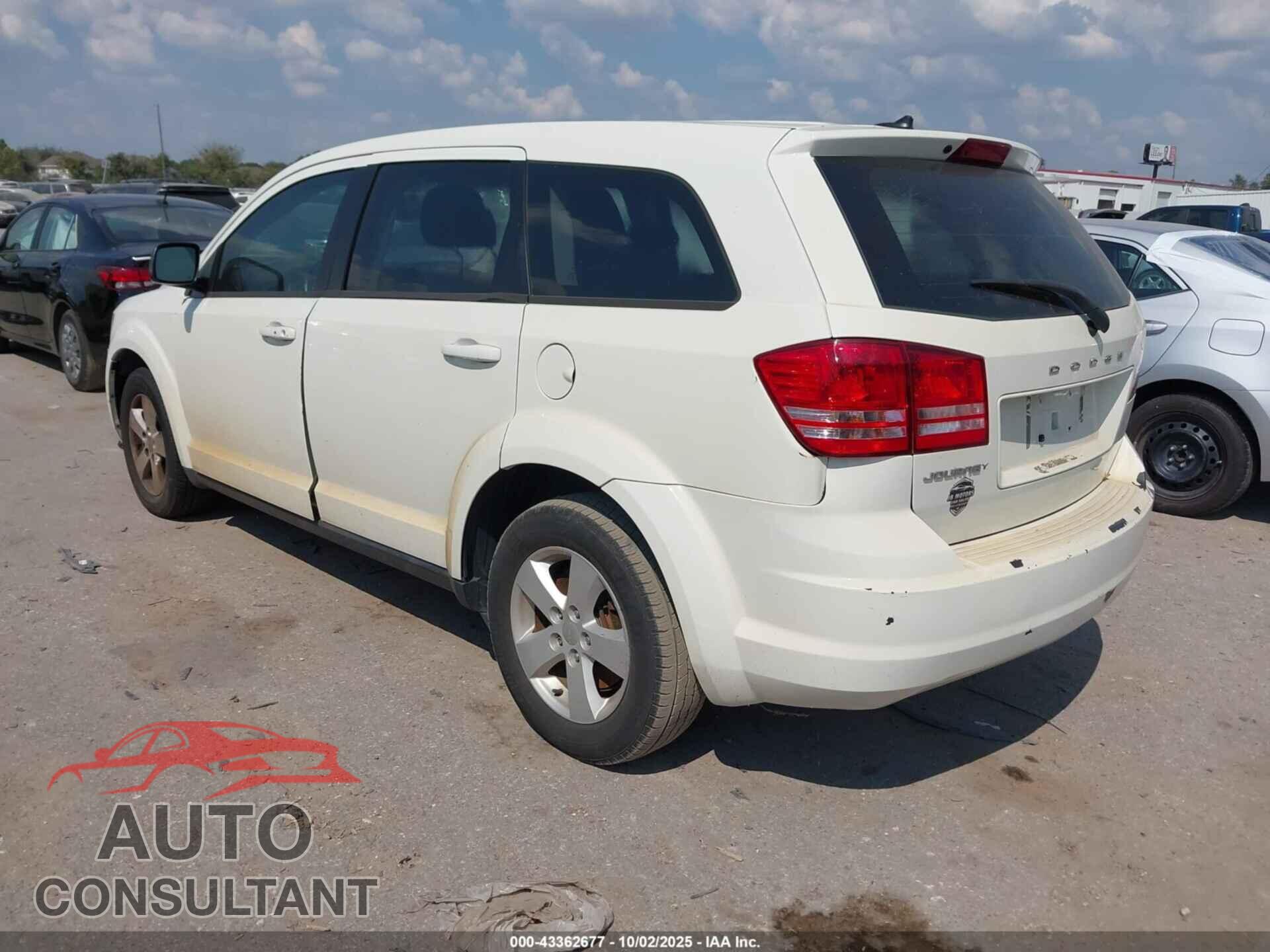 DODGE JOURNEY 2013 - 3C4PDCAB7DT556027