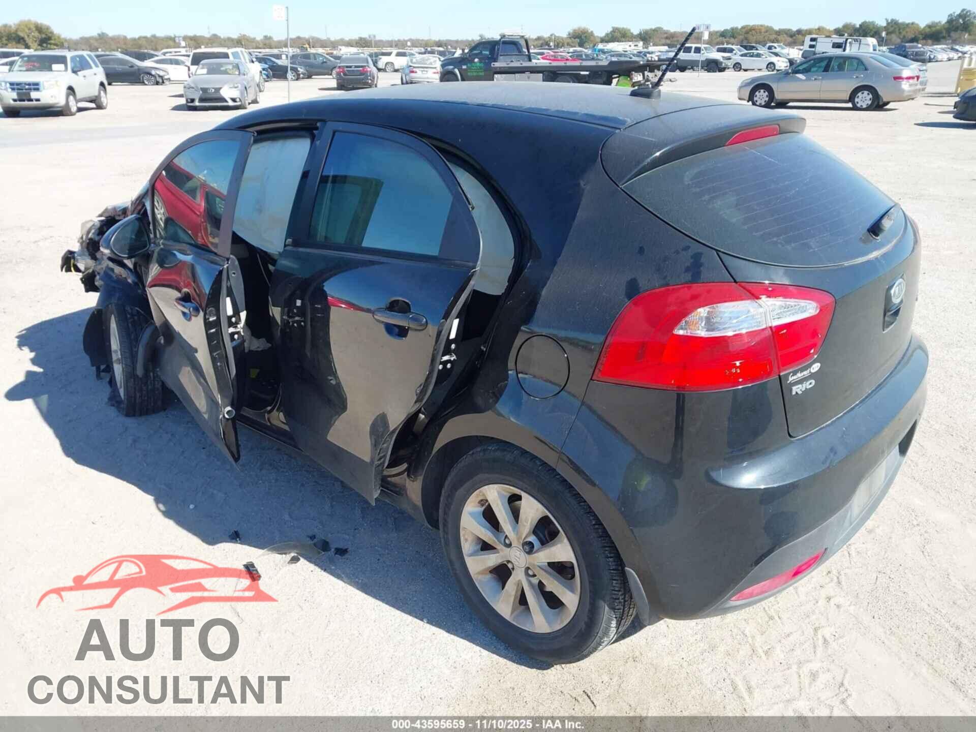KIA RIO5 2012 - KNADN5A37C6080906