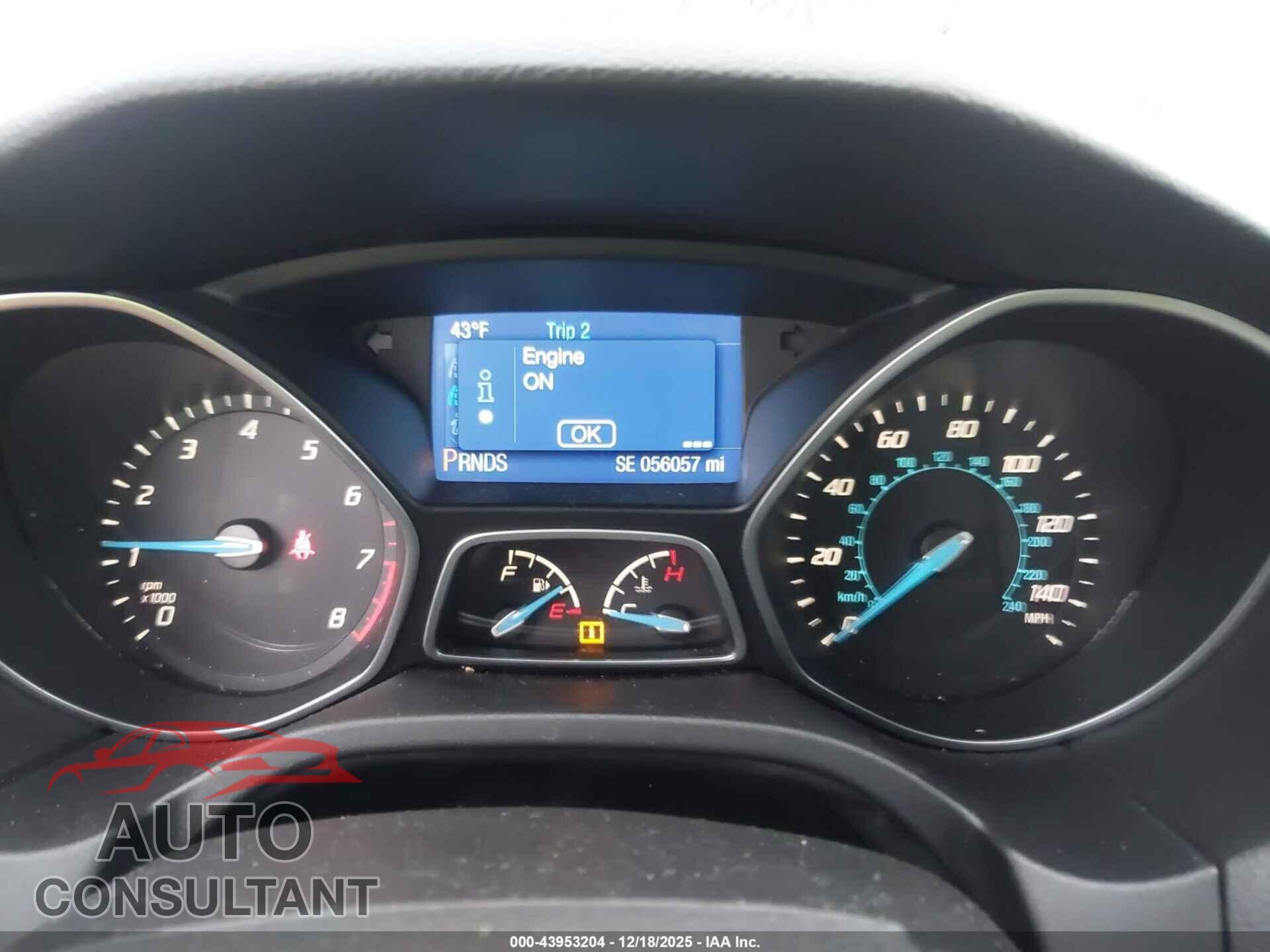 FORD FOCUS 2014 - 1FADP3F28EL240464