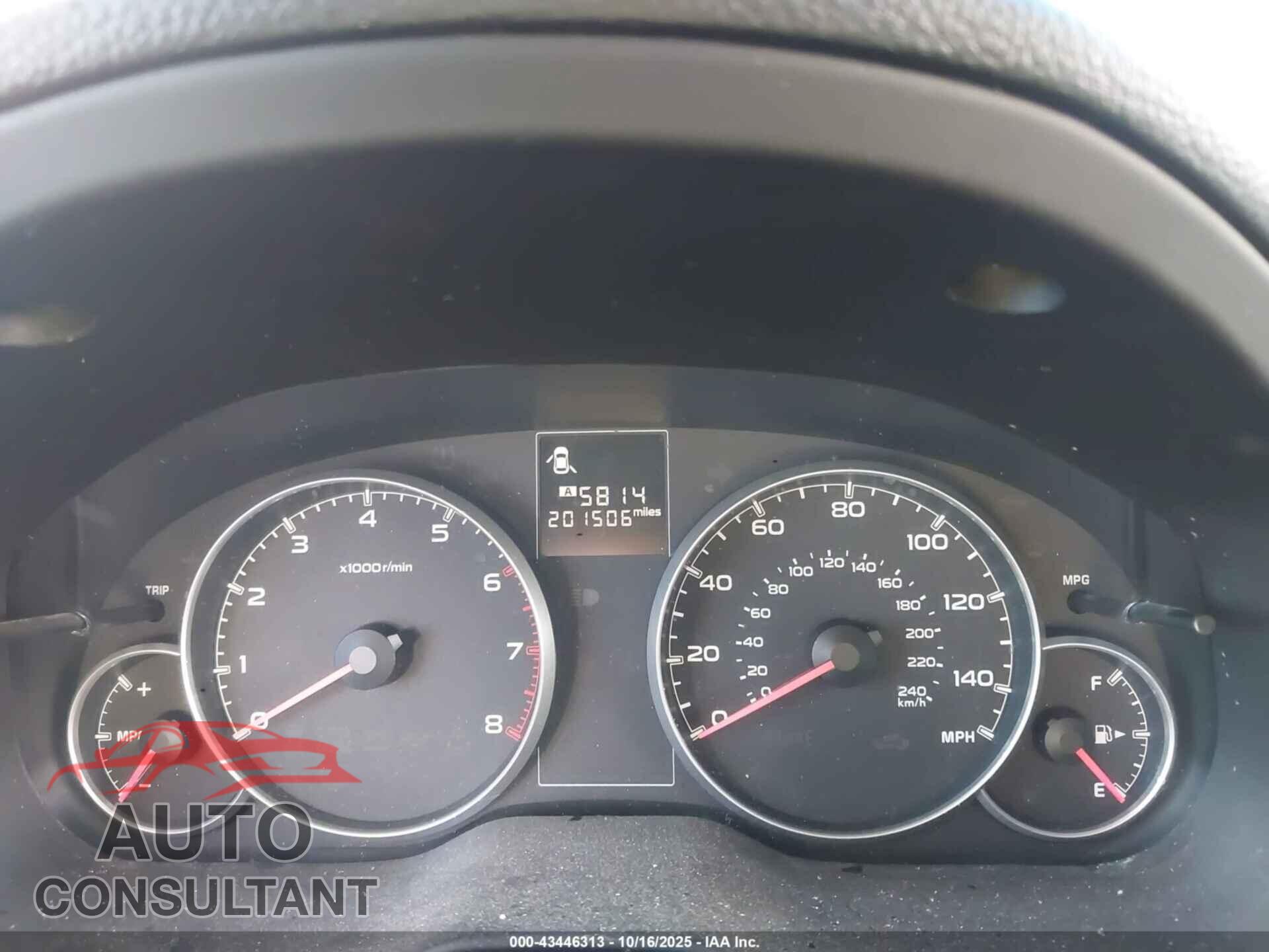 SUBARU OUTBACK 2013 - 4S4BRCCC9D3222025