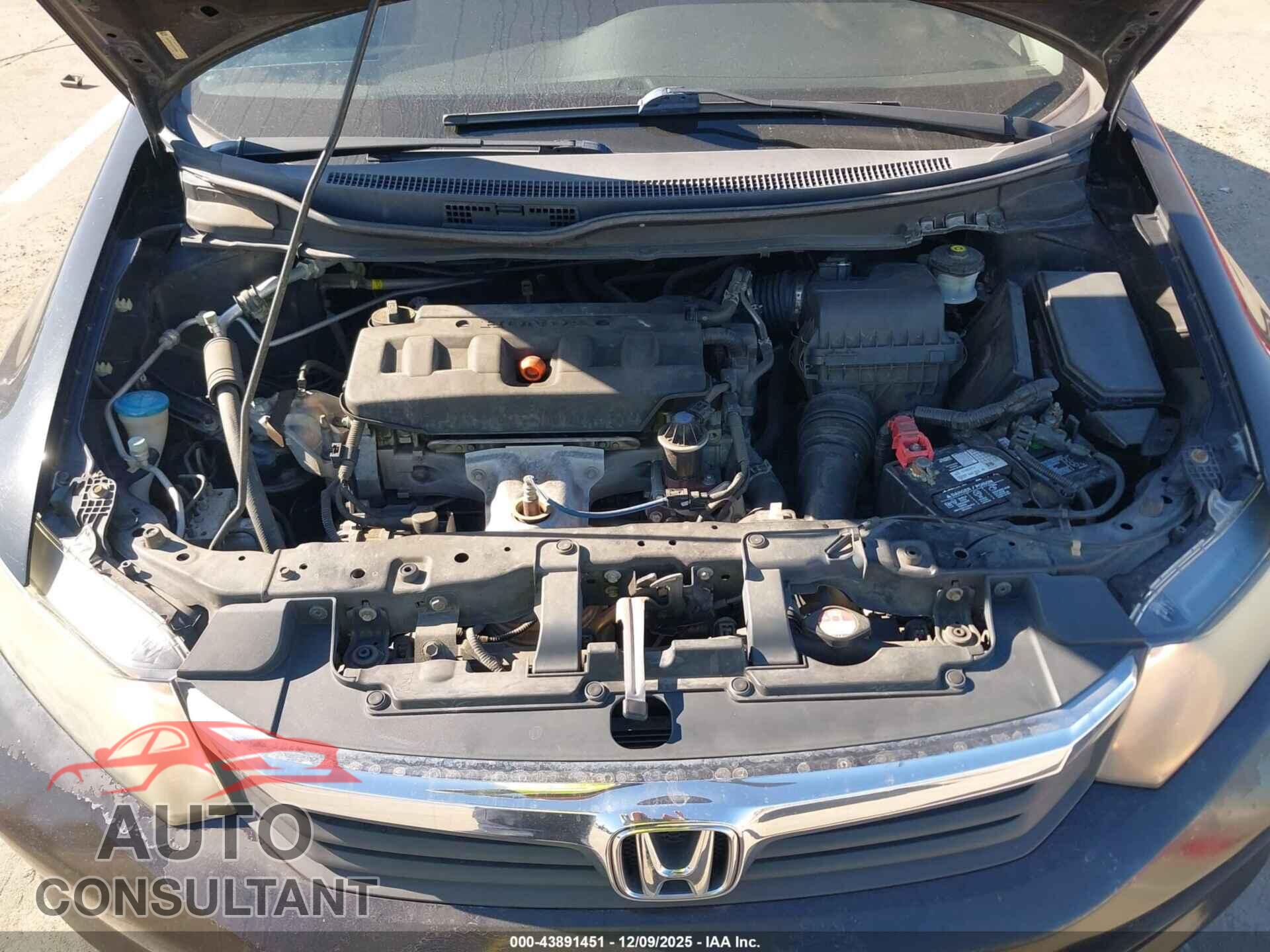 HONDA CIVIC 2012 - 19XFB2F5XCE353067