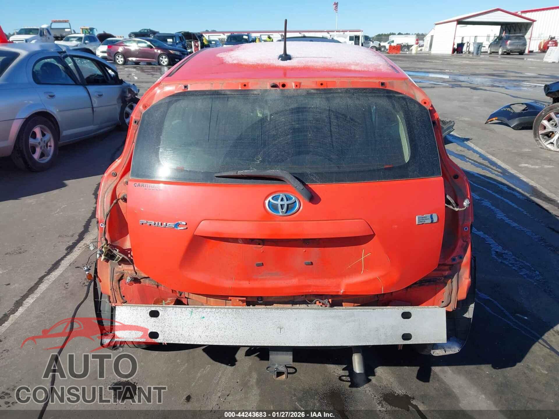 TOYOTA PRIUS C 2013 - JTDKDTB30D1040407