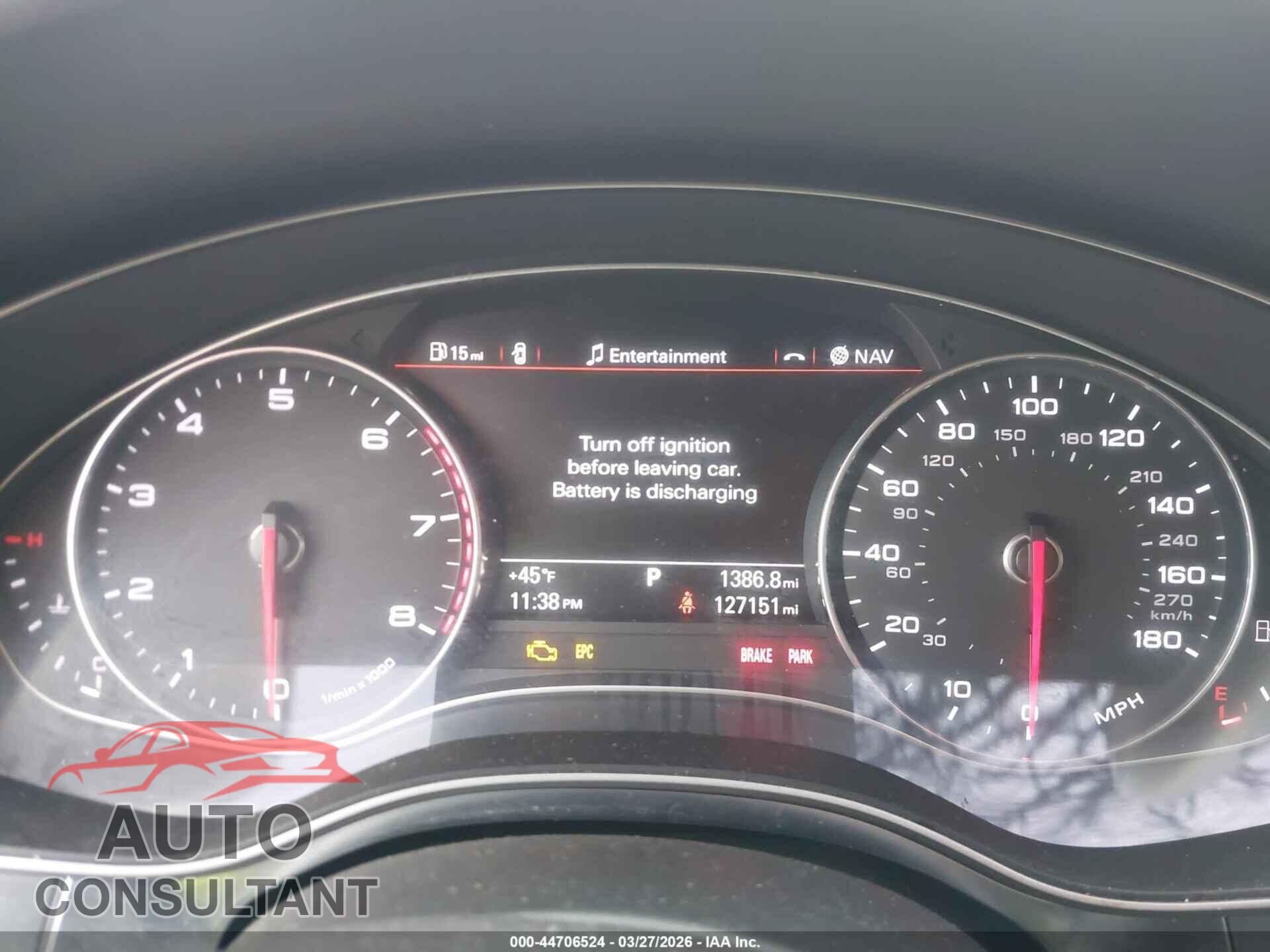 AUDI A6 2014 - WAUGFAFC4EN059581