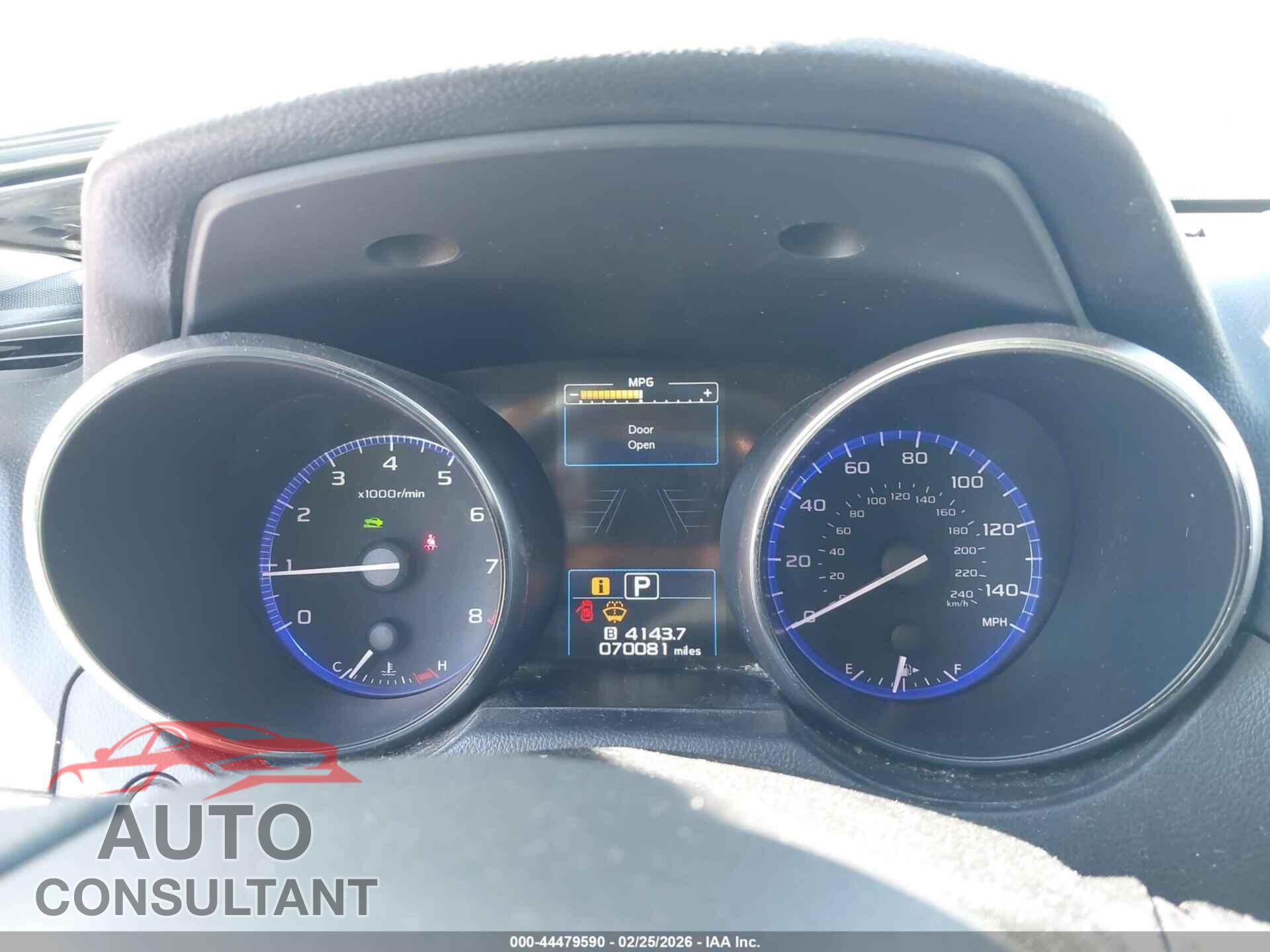 SUBARU OUTBACK 2017 - 4S4BSAFC2H3363447