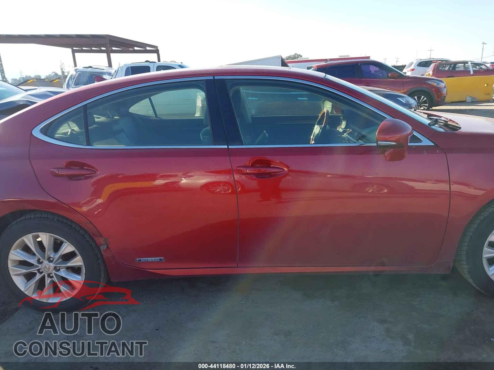 LEXUS ES 300H 2013 - JTHBW1GG2D2021229