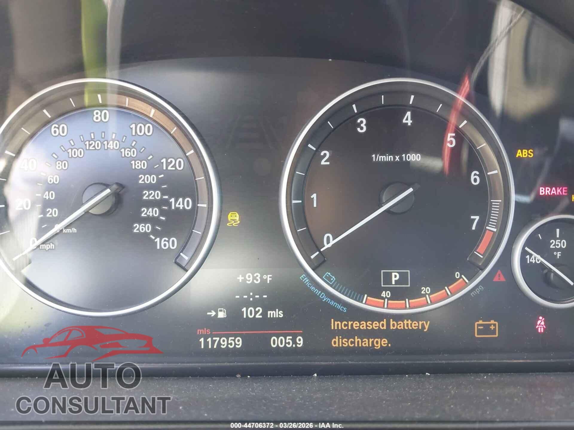 BMW 528I 2012 - WBAXG5C59CDX04173