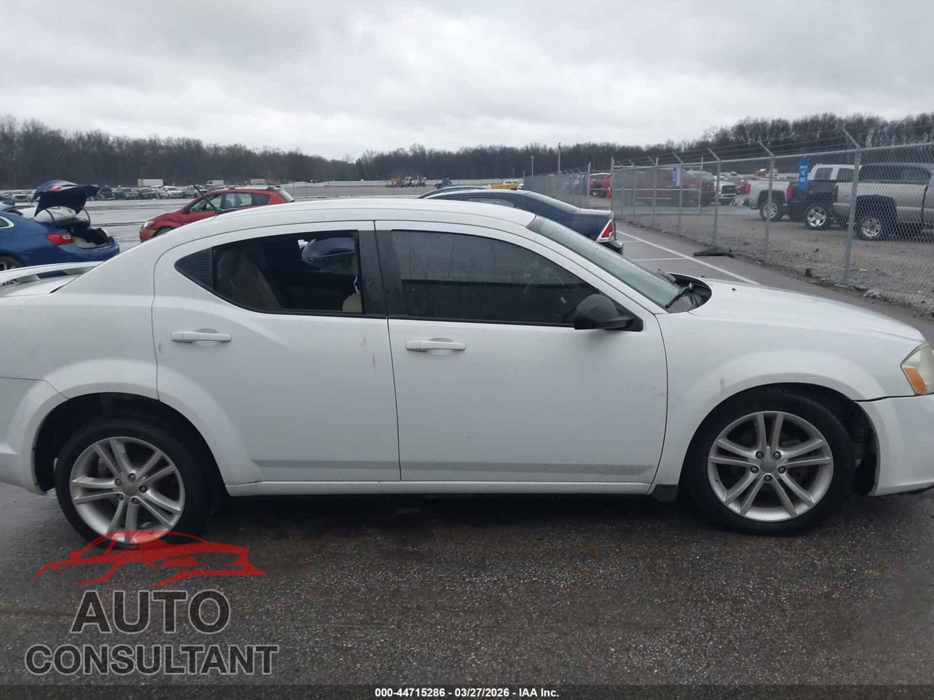 DODGE AVENGER 2012 - 1C3CDZAG0CN254806