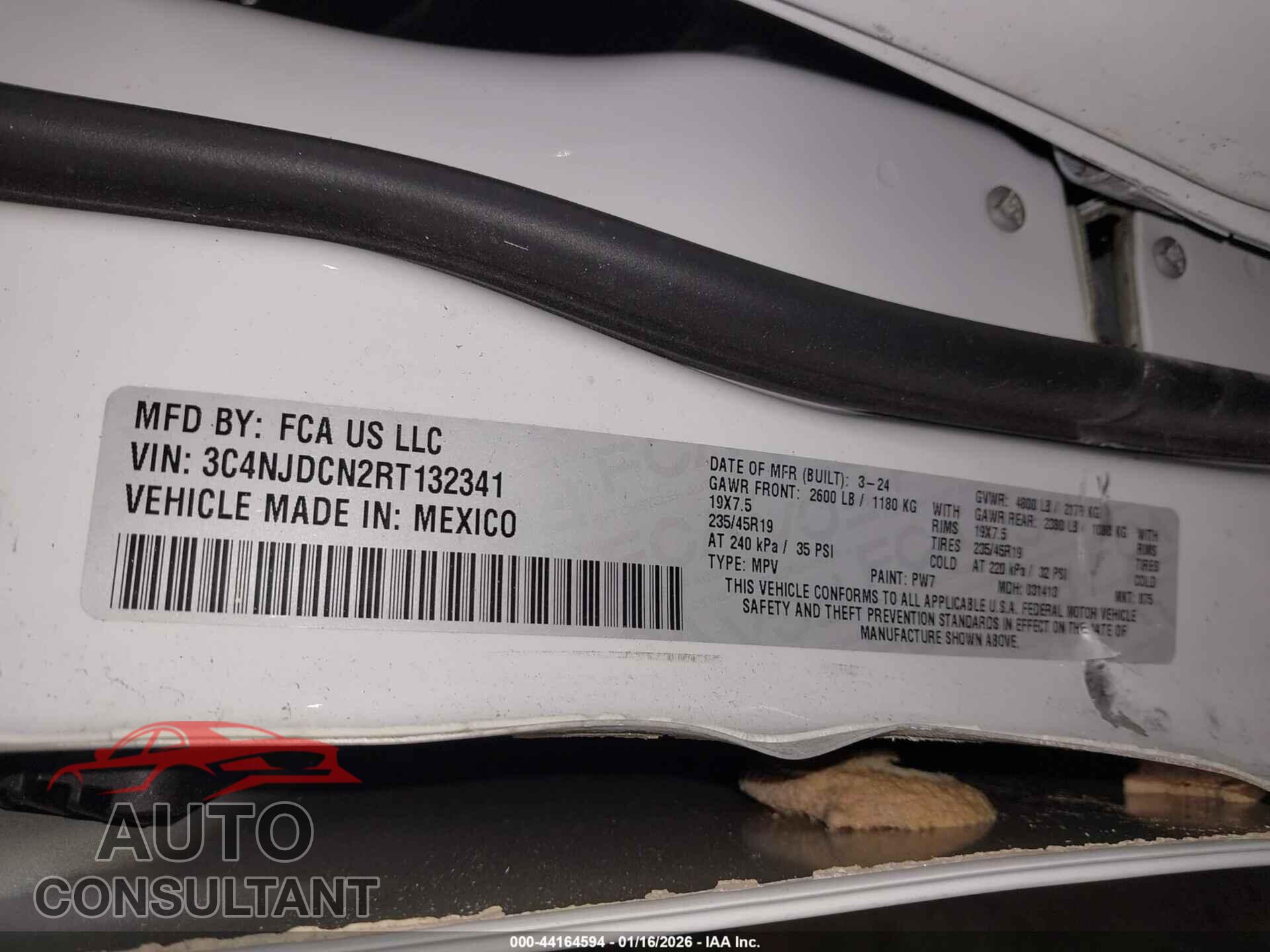 JEEP COMPASS 2024 - 3C4NJDCN3RT132350