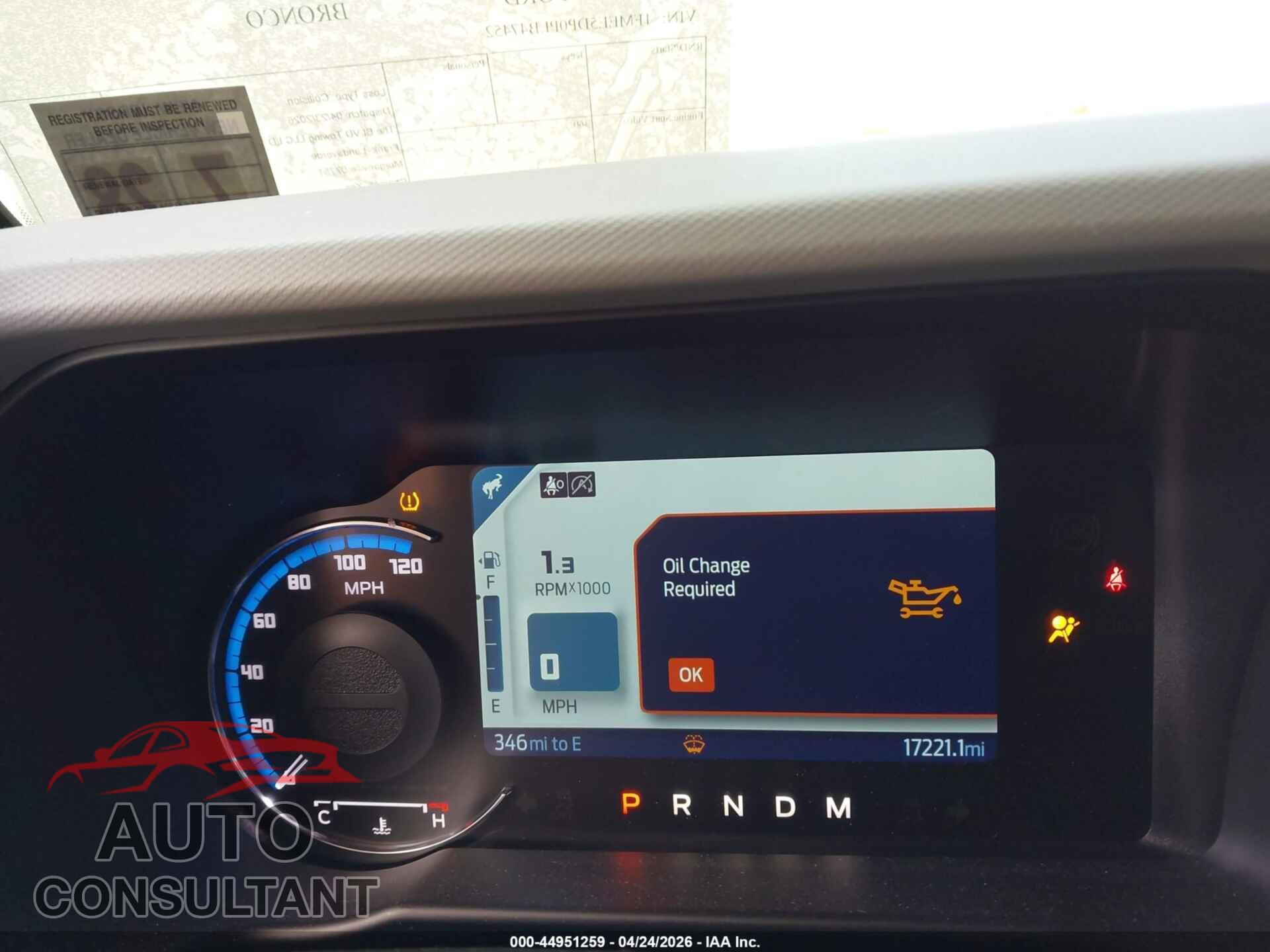 FORD BRONCO 2023 - 1FMEE5DP0PLB47452