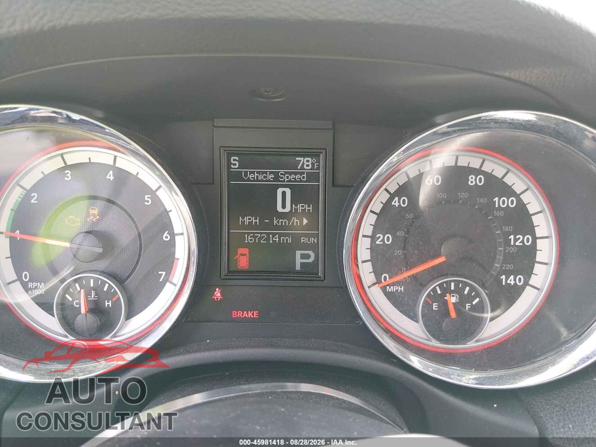 DODGE DURANGO 2012 - 1C4RDJDG5CC308826