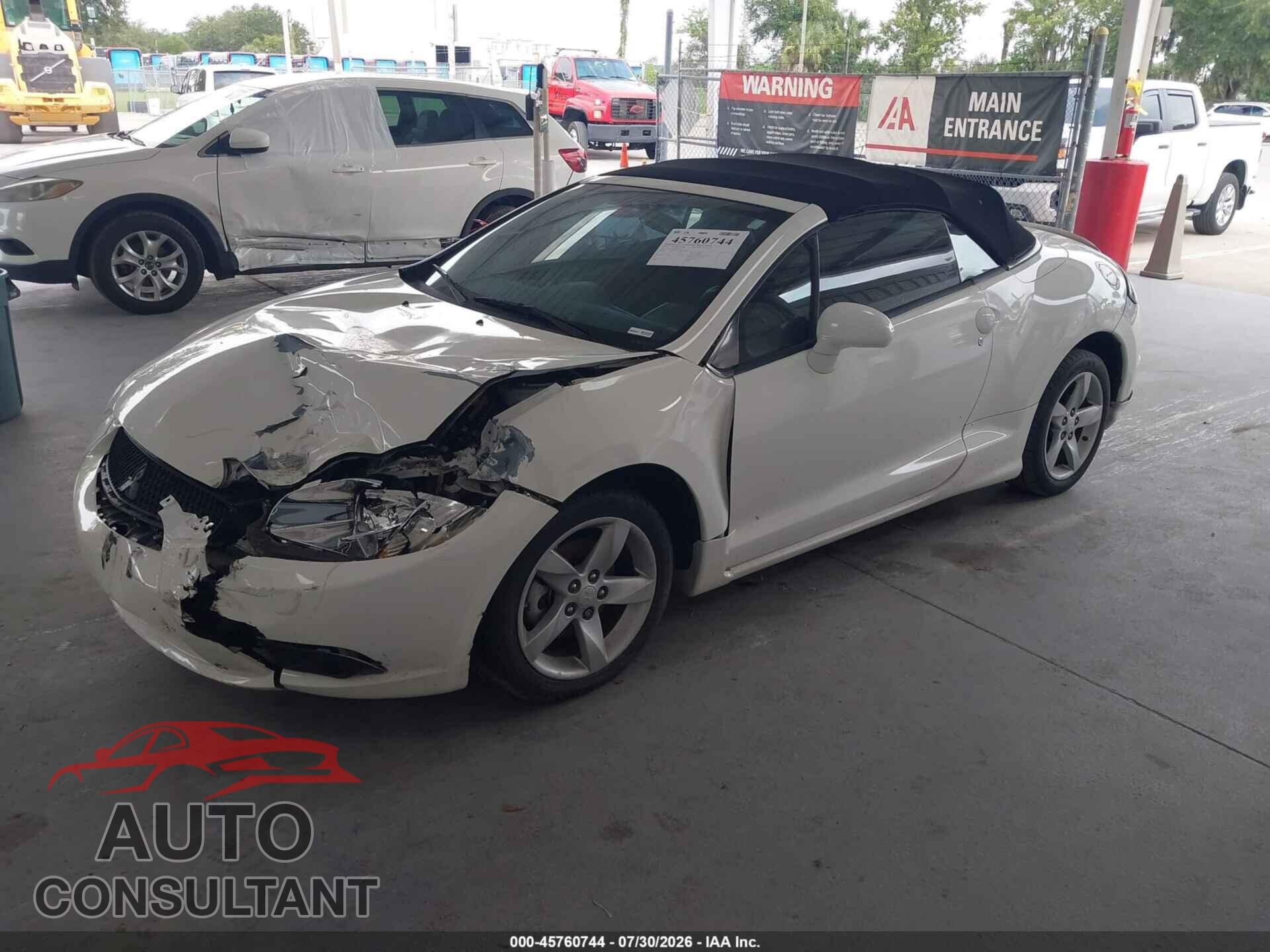MITSUBISHI ECLIPSE SPYDER 2009 - 4A3AL25F19E025698