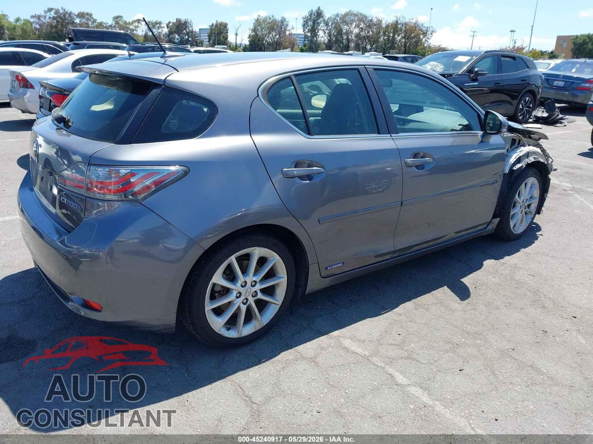 LEXUS CT 200H 2012 - JTHKD5BH2C2102467