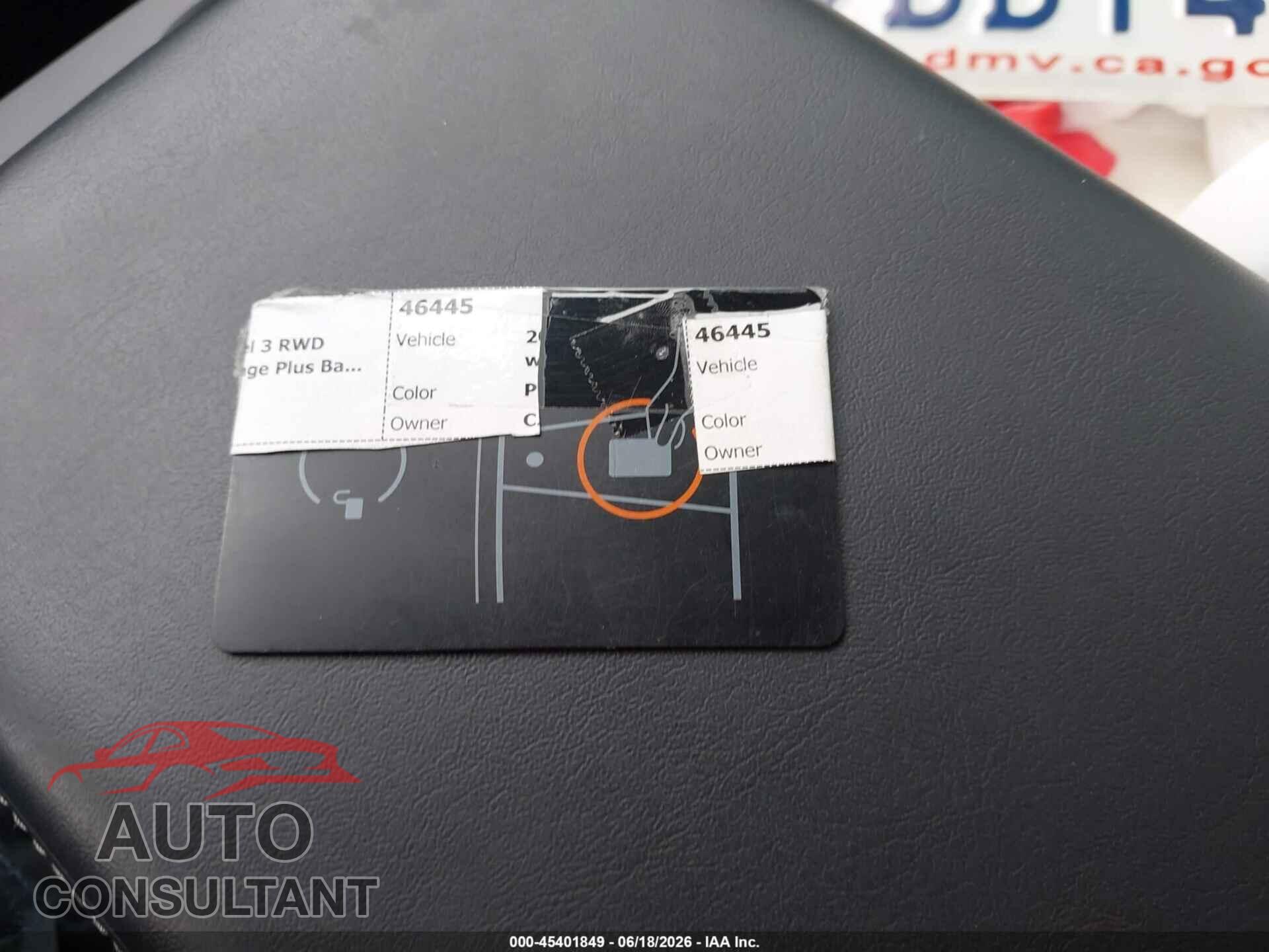 TESLA MODEL 3 2022 - 5YJ3E1EA2NF357954