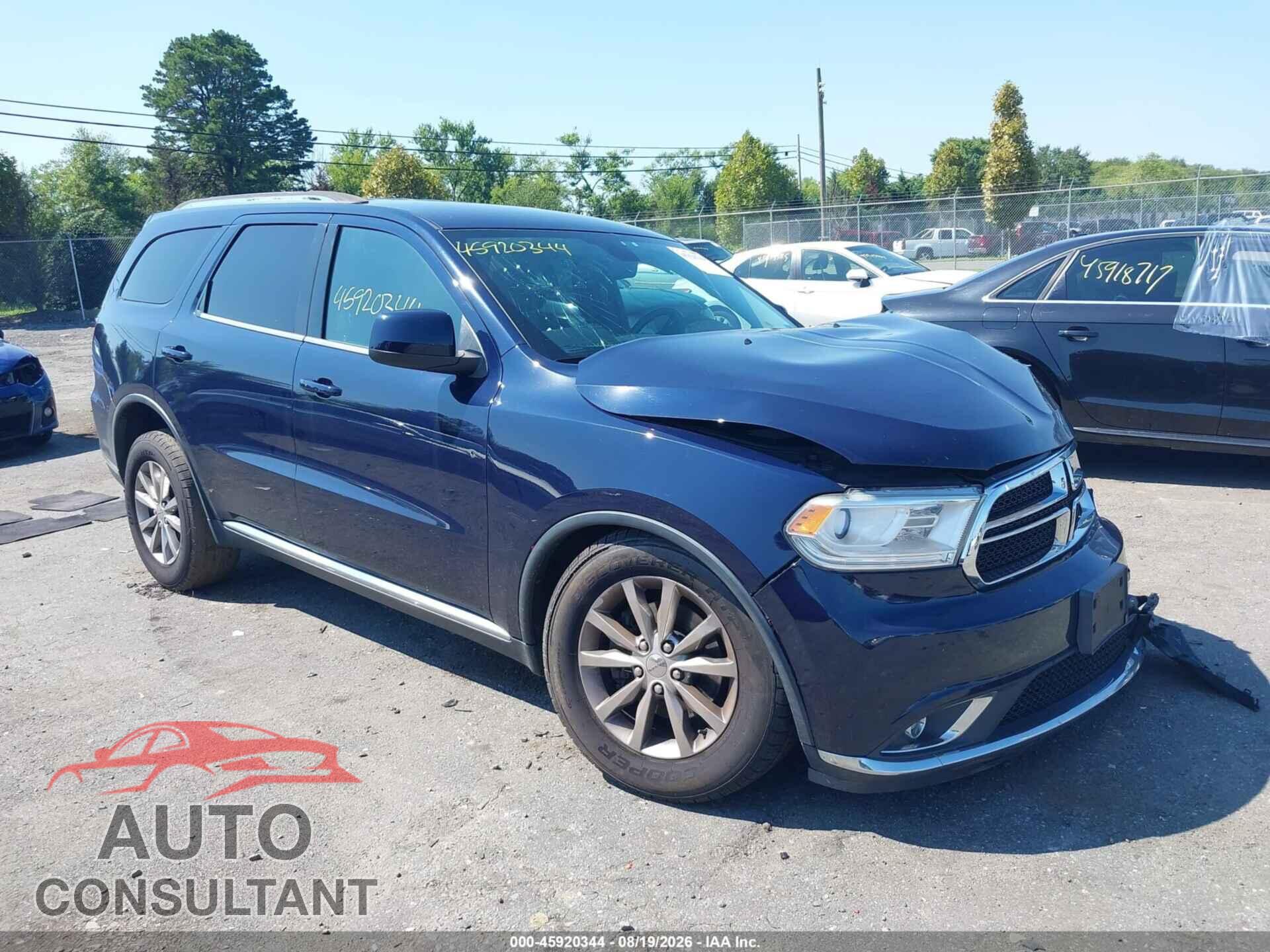 DODGE DURANGO 2017 - 1C4RDHAG5HC724444