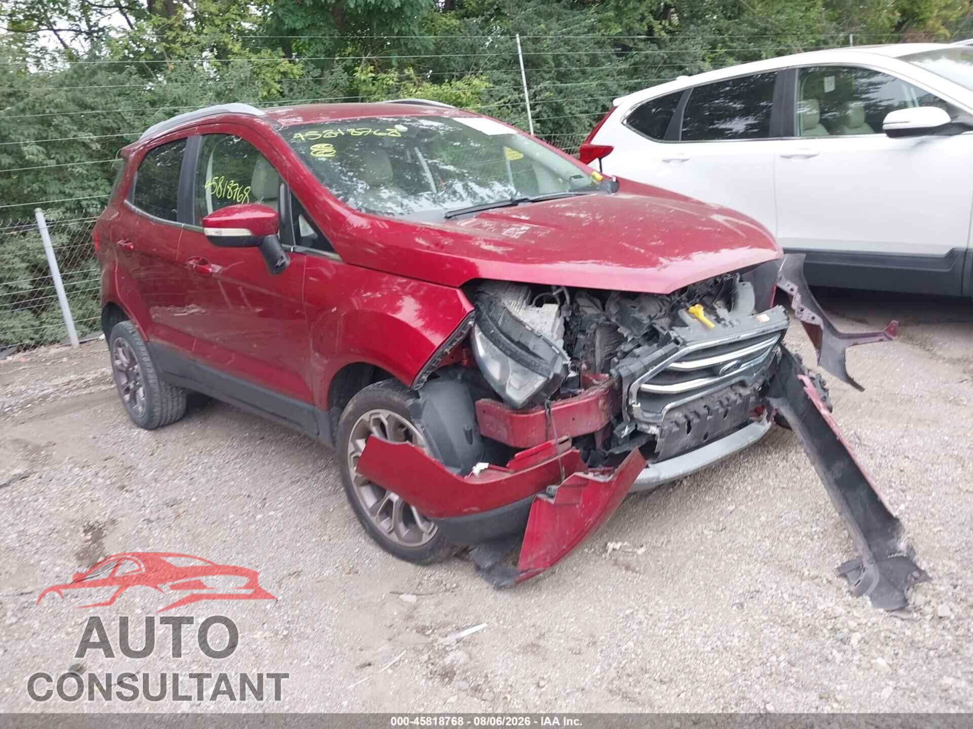FORD ECOSPORT 2019 - MAJ6S3KL2KC310364