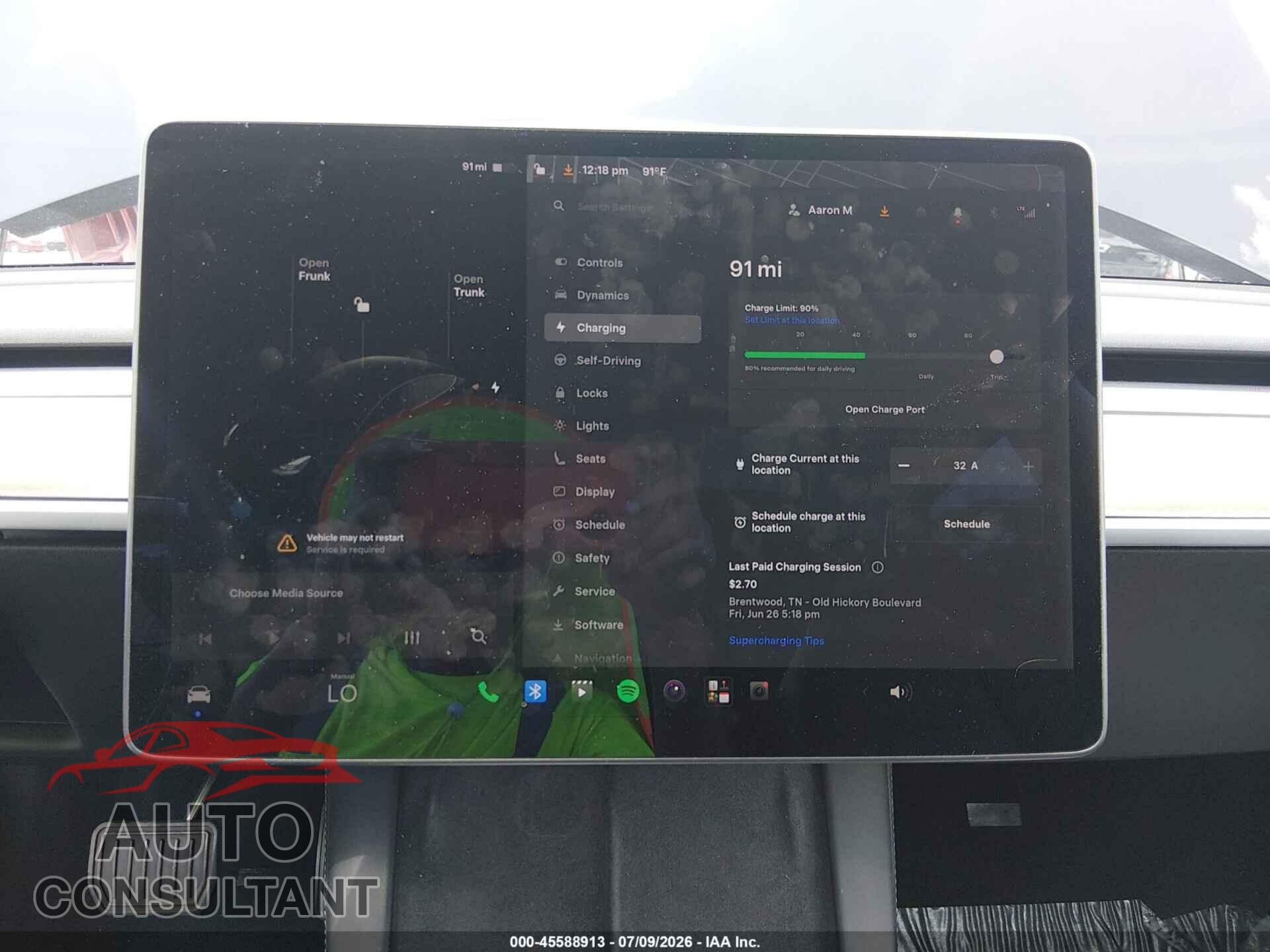TESLA MODEL 3 2021 - 5YJ3E1EA2MF048726