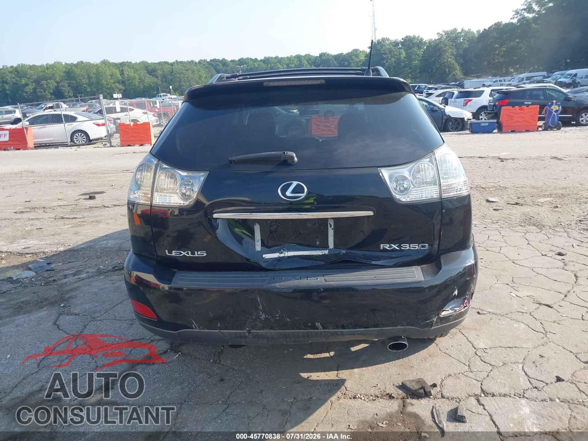 LEXUS RX 350 2009 - 2T2GK31U19C080063