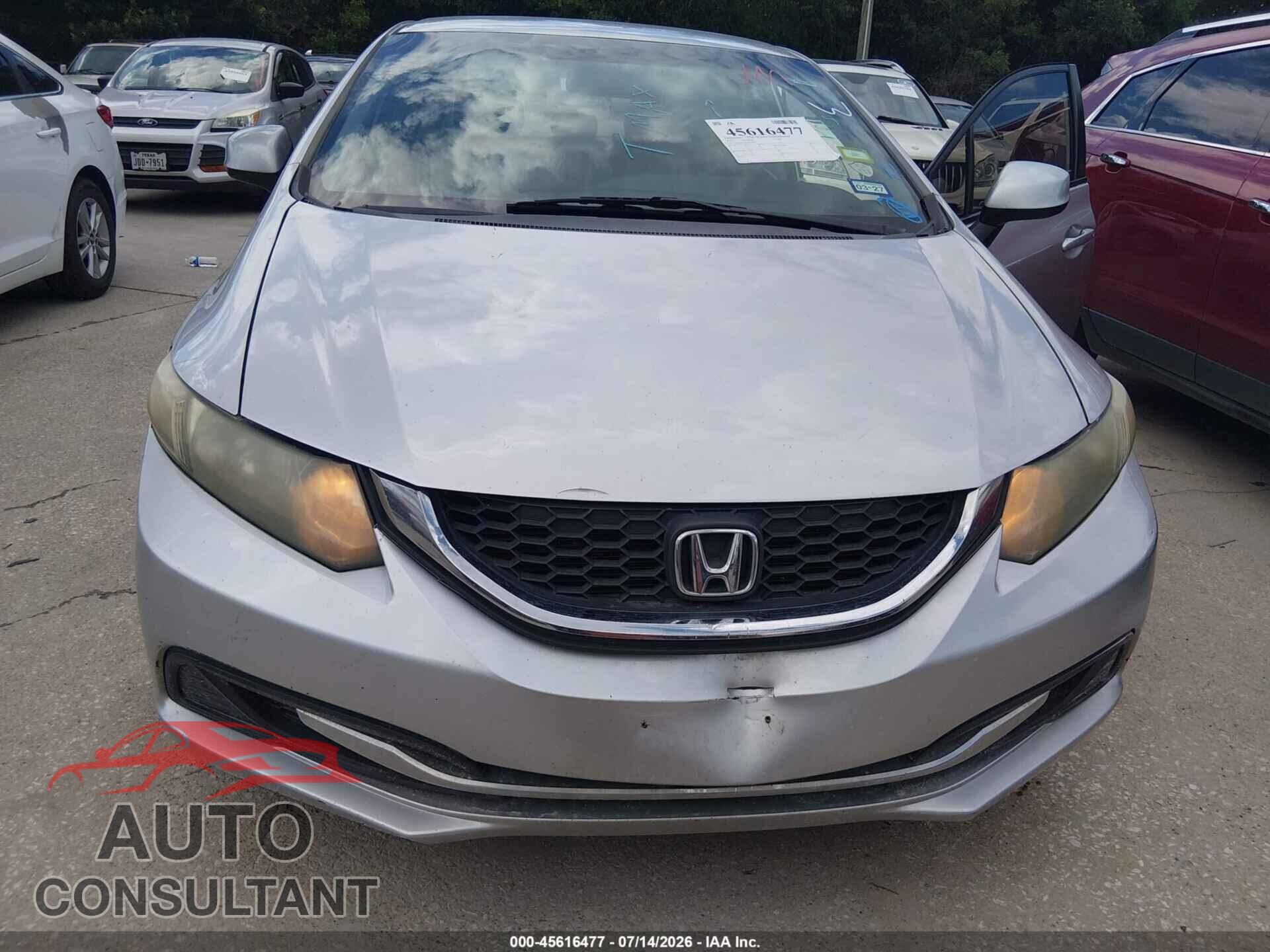 HONDA CIVIC 2013 - 2HGFB2F59DH549377